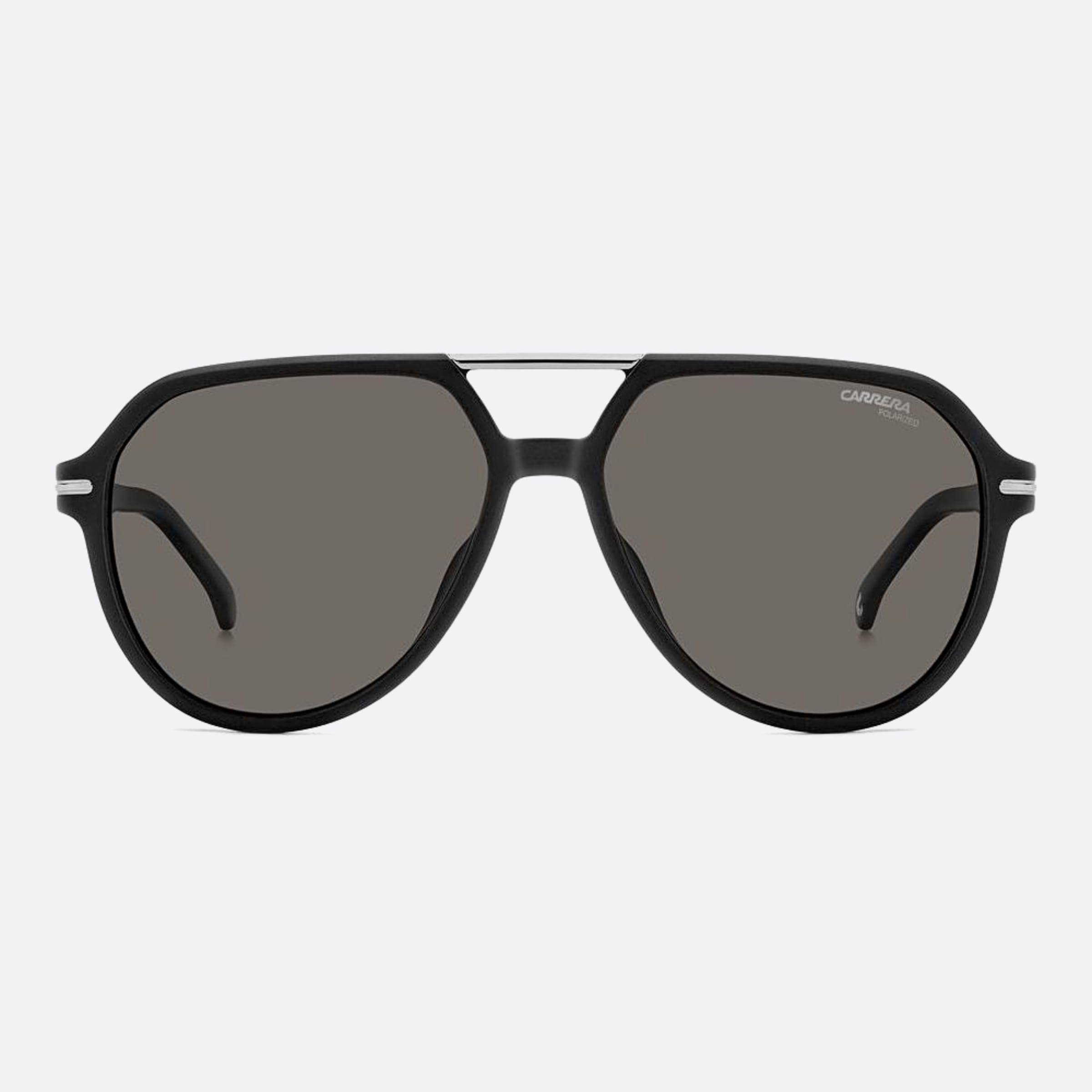 Carrera 58mm Carrera Black Pilot Polarized Men Sunglasses - Main View