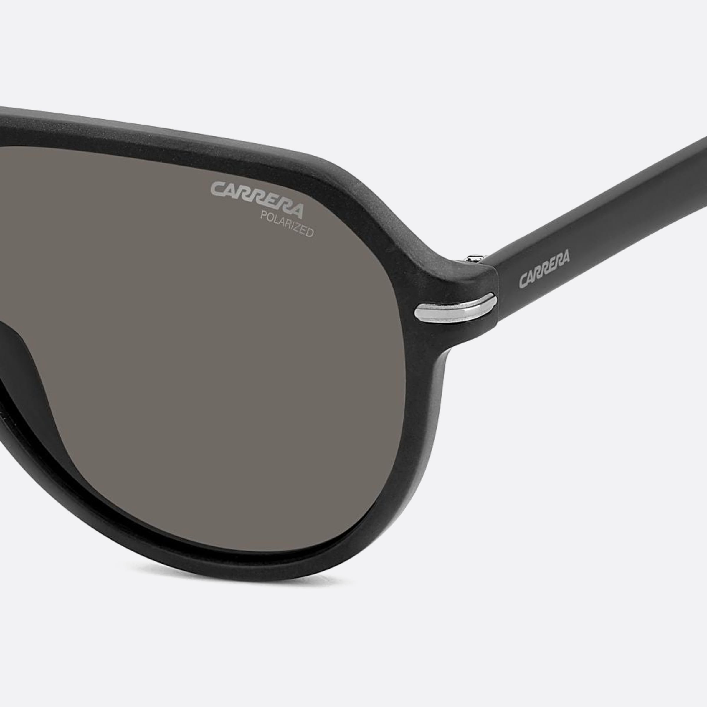 Carrera 58mm Carrera Black Pilot Polarized Men Sunglasses - Additional Angle