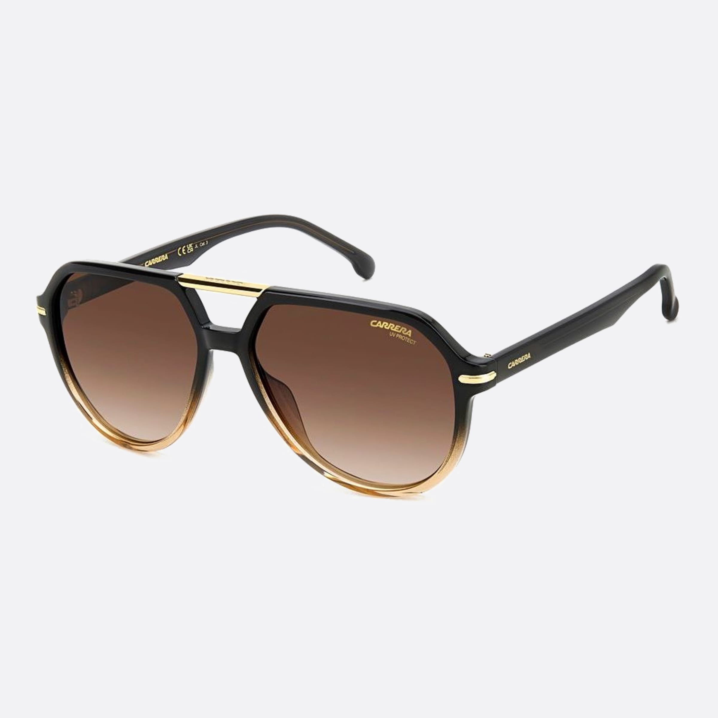 Carrera 58mm Carrera Yql Grey Pilot Men Sunglasses - Side View