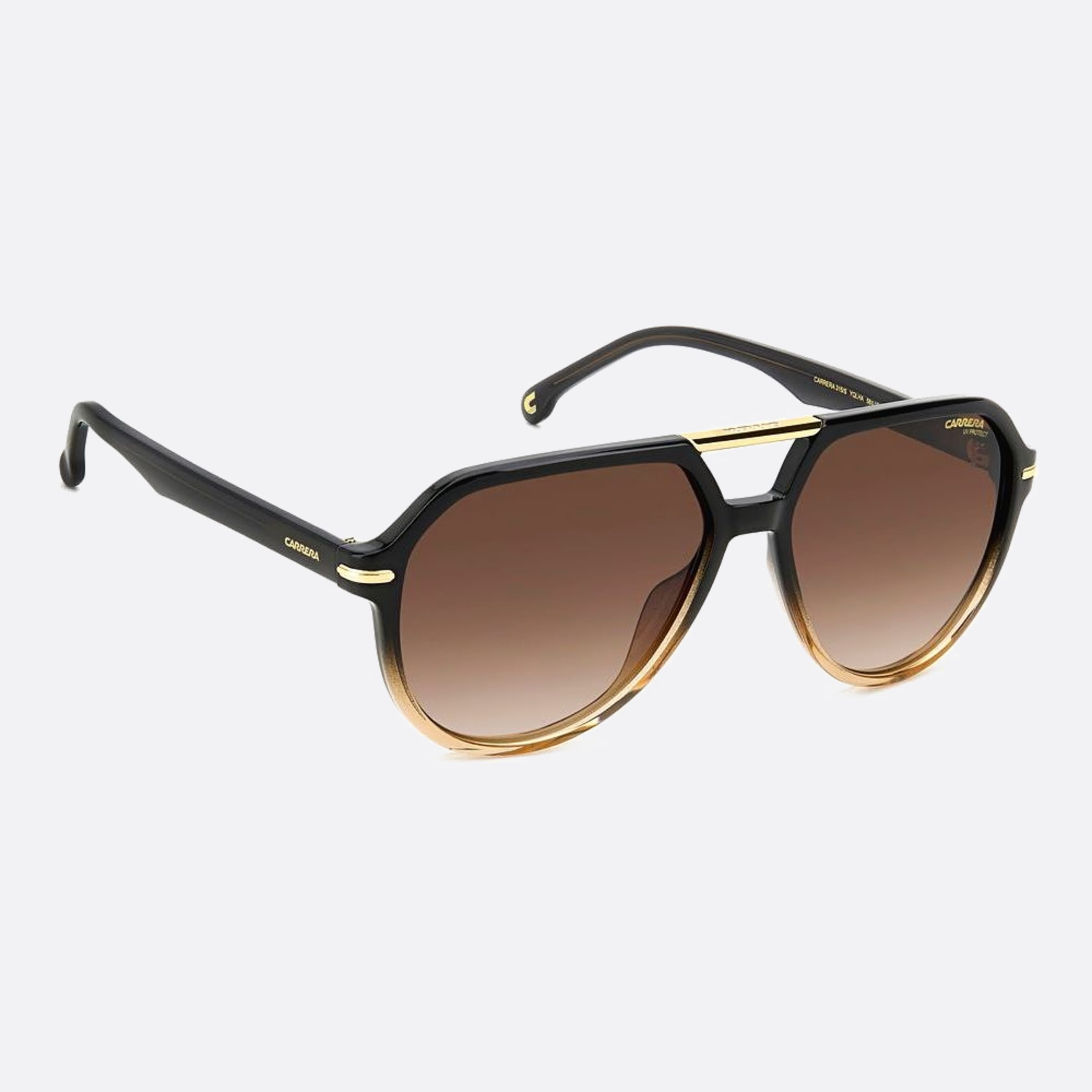 Carrera 58mm Carrera Yql Grey Pilot Men Sunglasses - Additional Angle