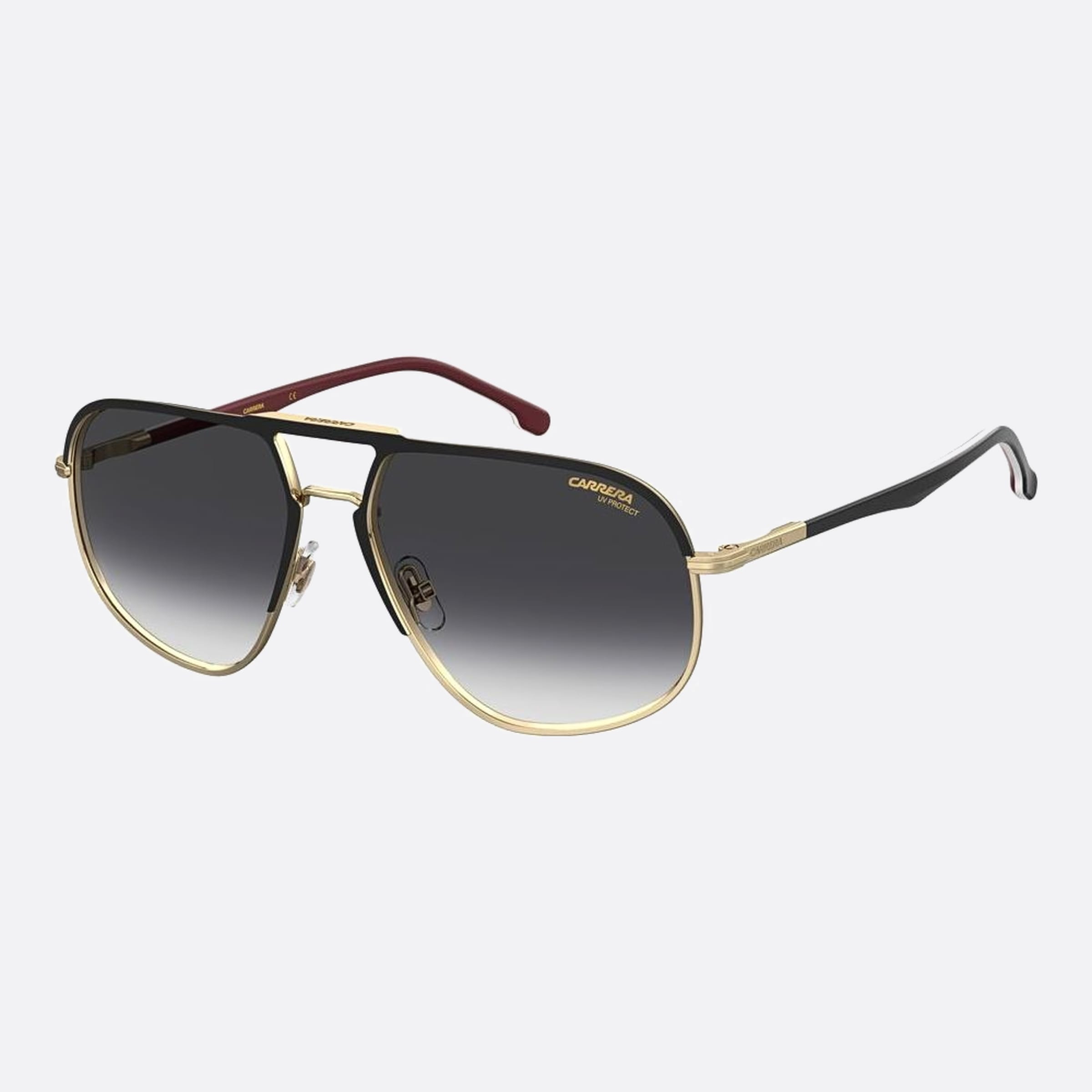 Carrera 60mm Carrera I46 Black Geometric Men Sunglasses - Side View