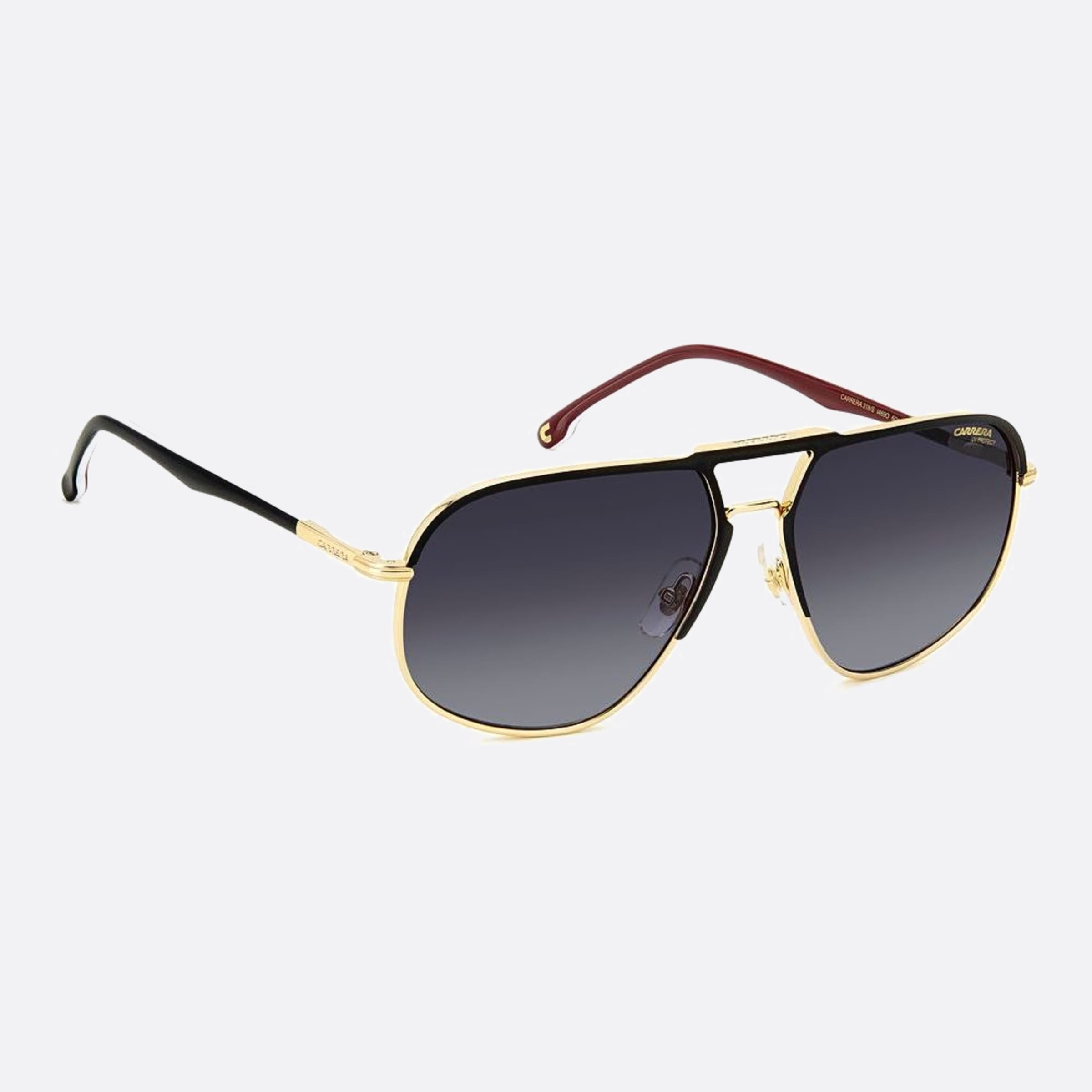Carrera 60mm Carrera I46 Black Geometric Men Sunglasses - Additional Angle