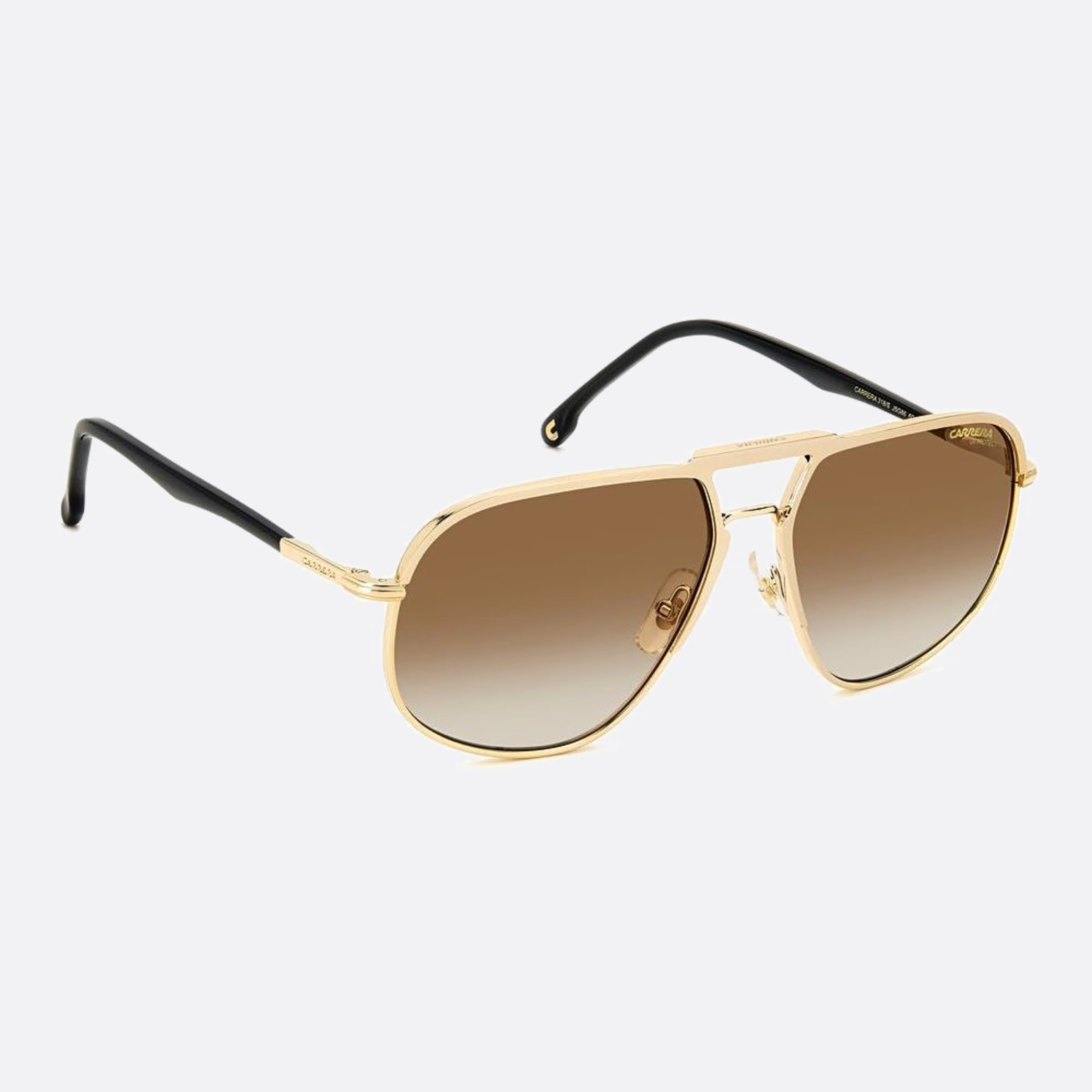 Carrera 60mm Carrera J5g Gold Geometric Men Sunglasses - Additional Angle