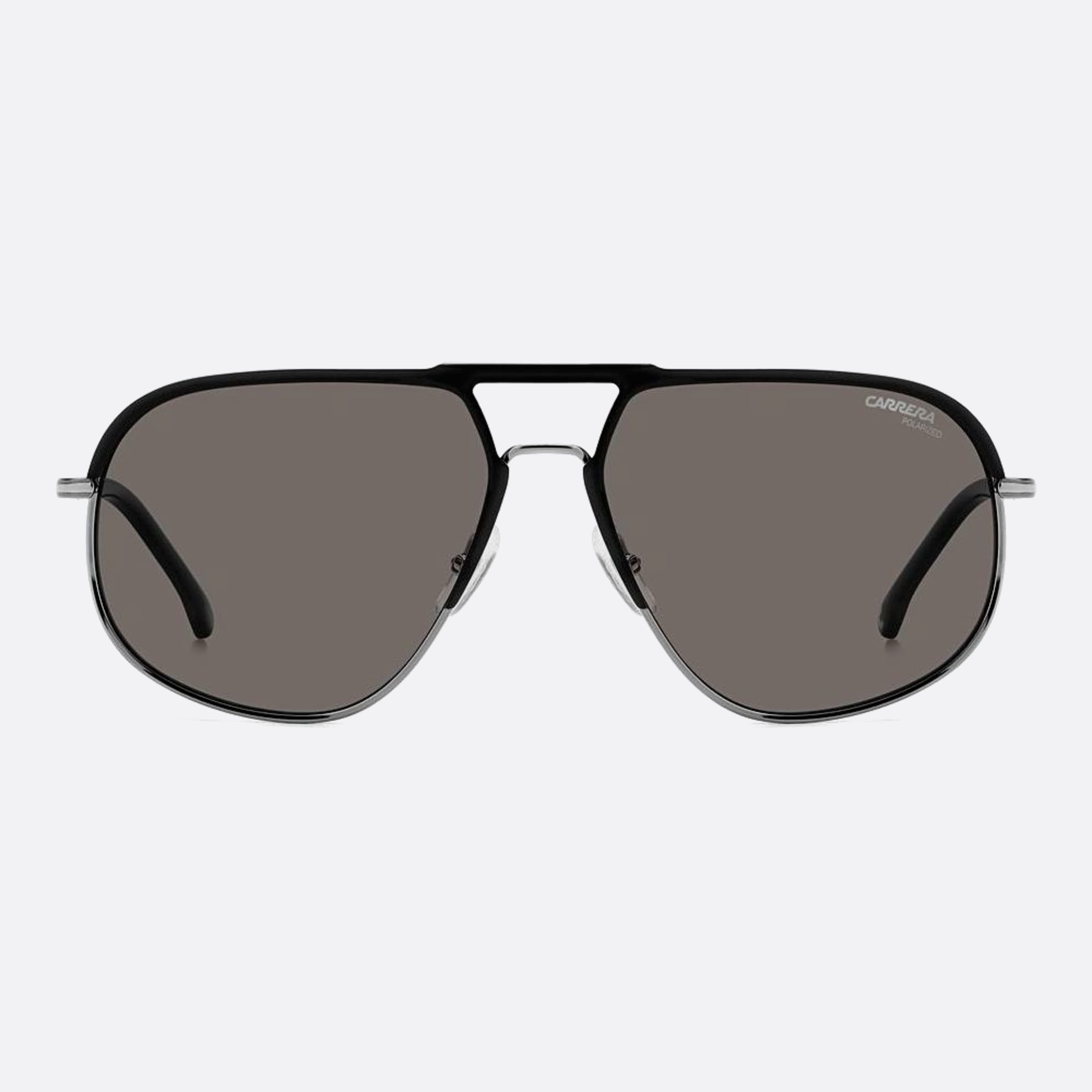 Carrera 60mm Carrera Rzz Black Geometric Polarized Men Sunglasses - Main View