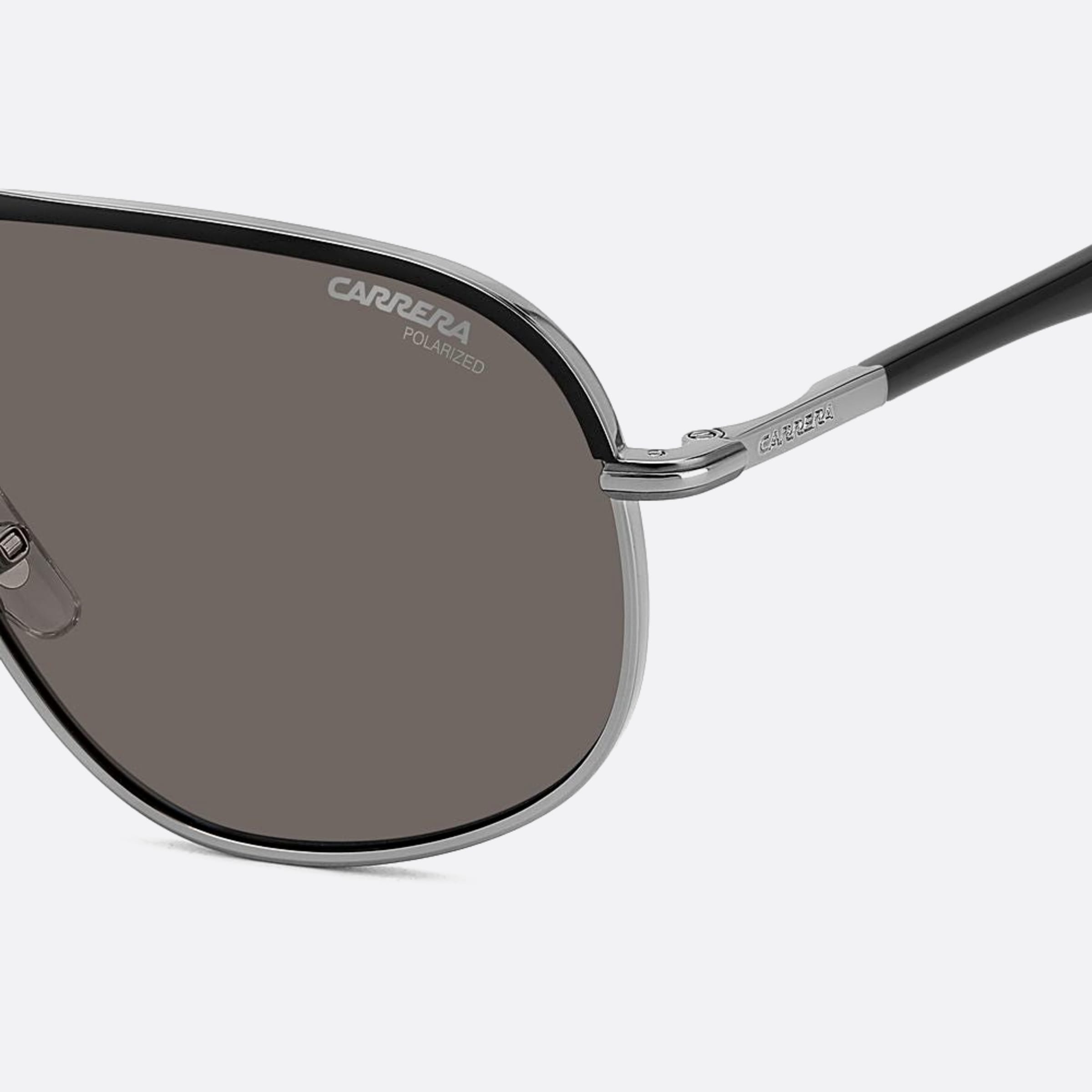 Carrera 60mm Carrera Rzz Black Geometric Polarized Men Sunglasses - Additional Angle