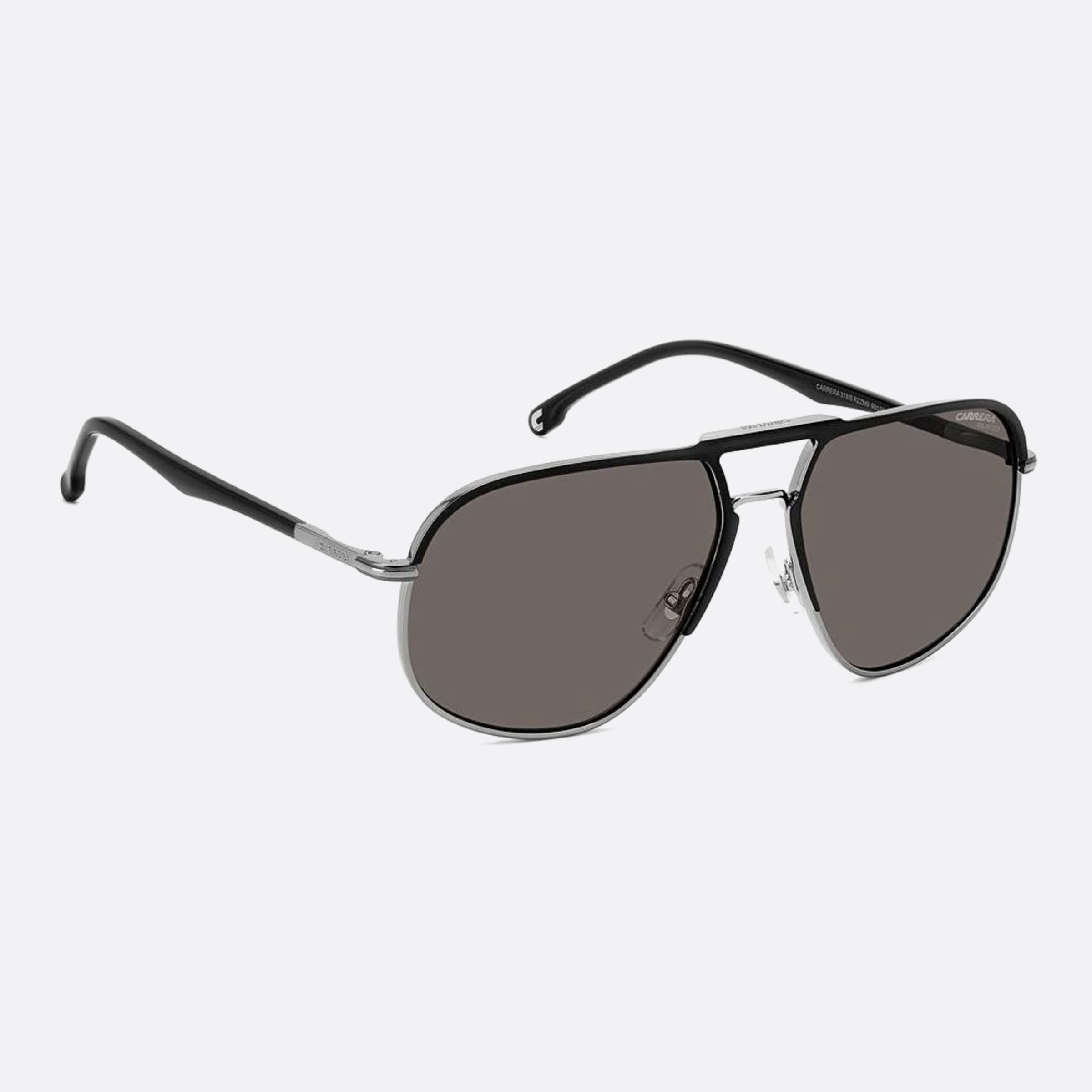 Carrera 60mm Carrera Rzz Black Geometric Polarized Men Sunglasses - Additional Angle