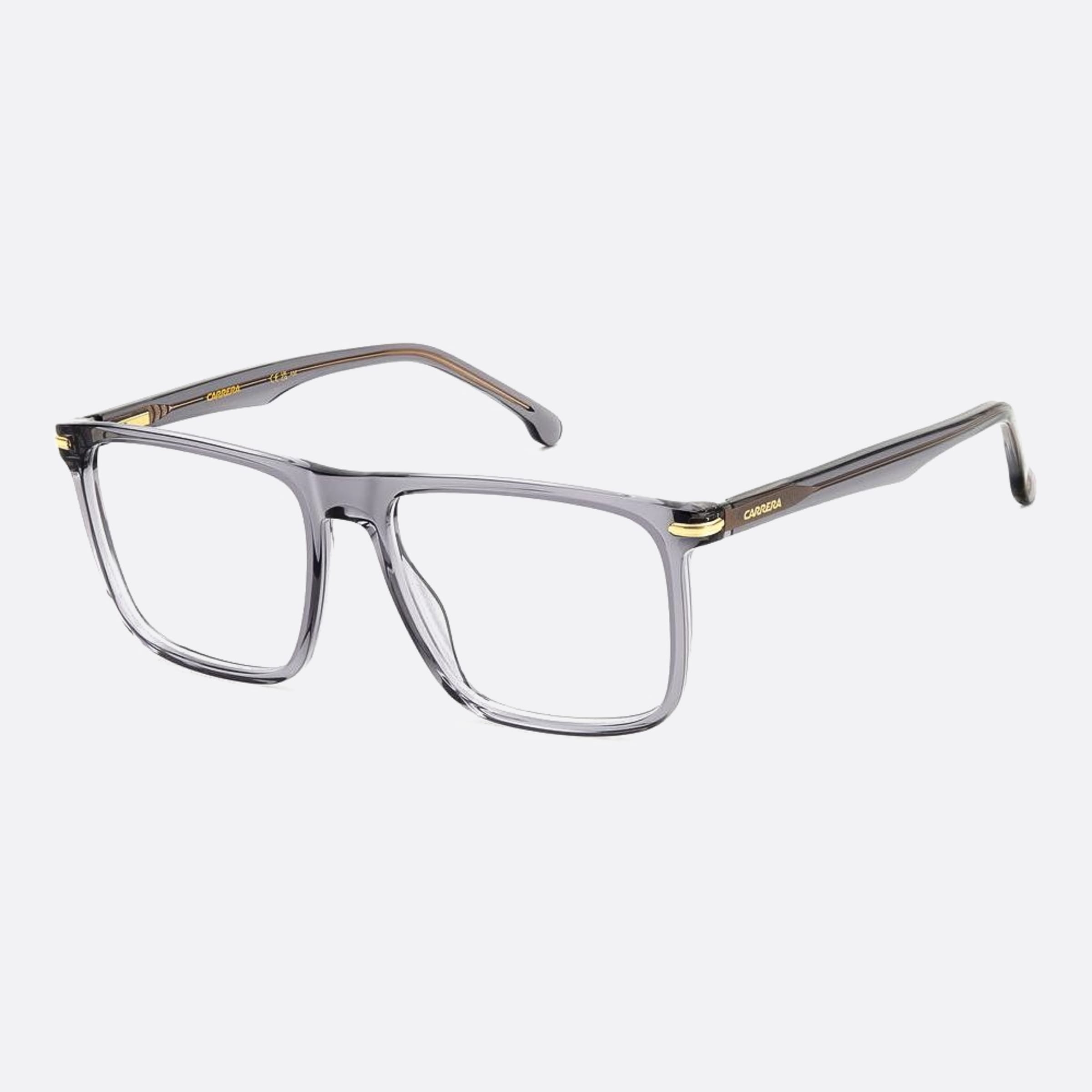 Carrera 56mm Carrera Kb7 Grey Squared Men Eyeglasses - Side View