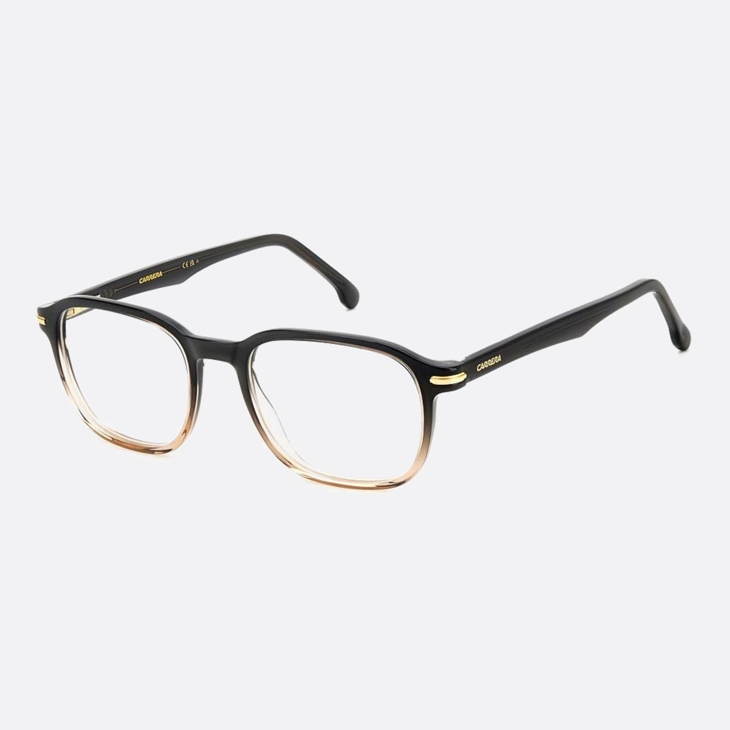 Carrera 51mm Carrera Yql Grey Squared Men Eyeglasses - Side View
