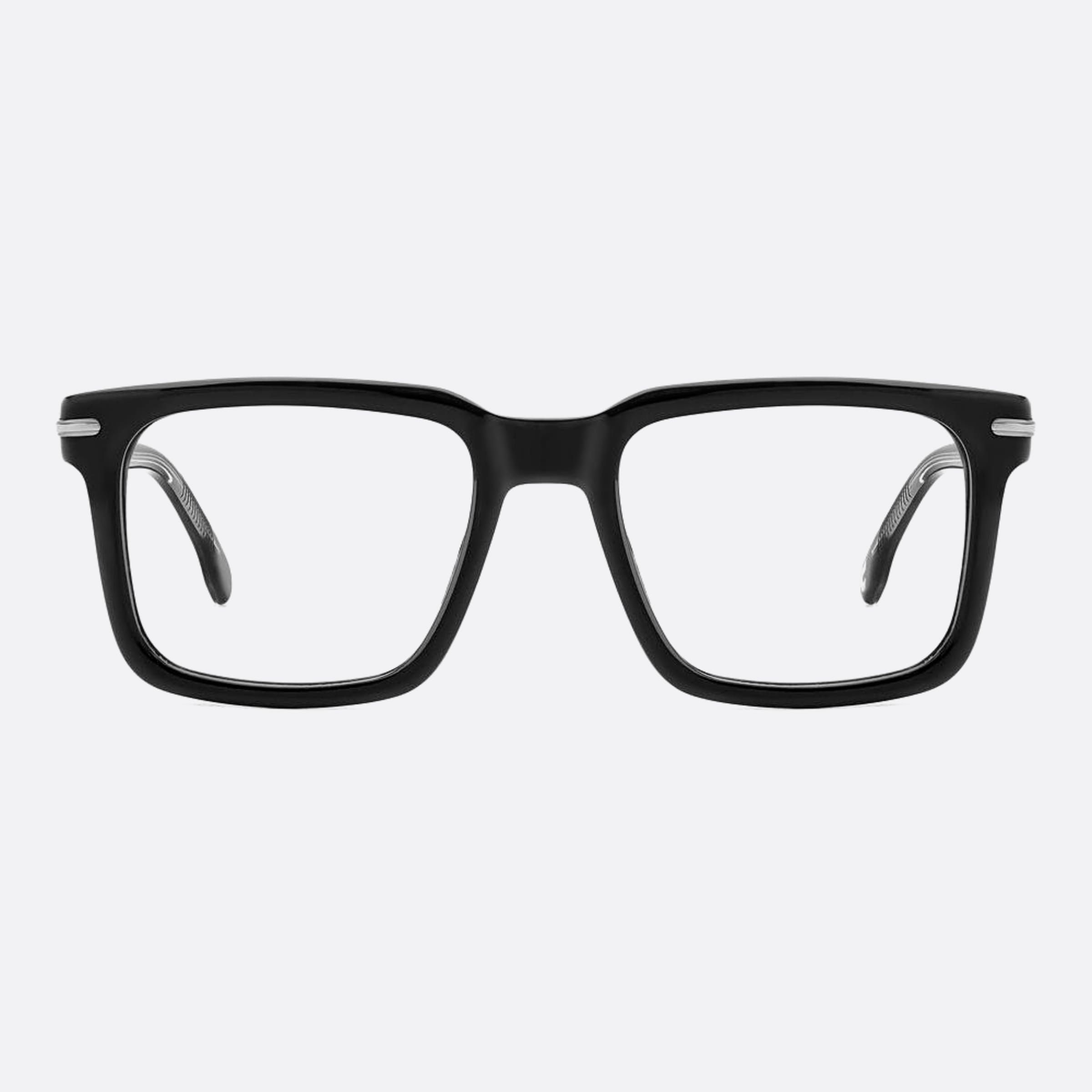 Carrera 53mm Carrera Black Squared Men Eyeglasses - Main View