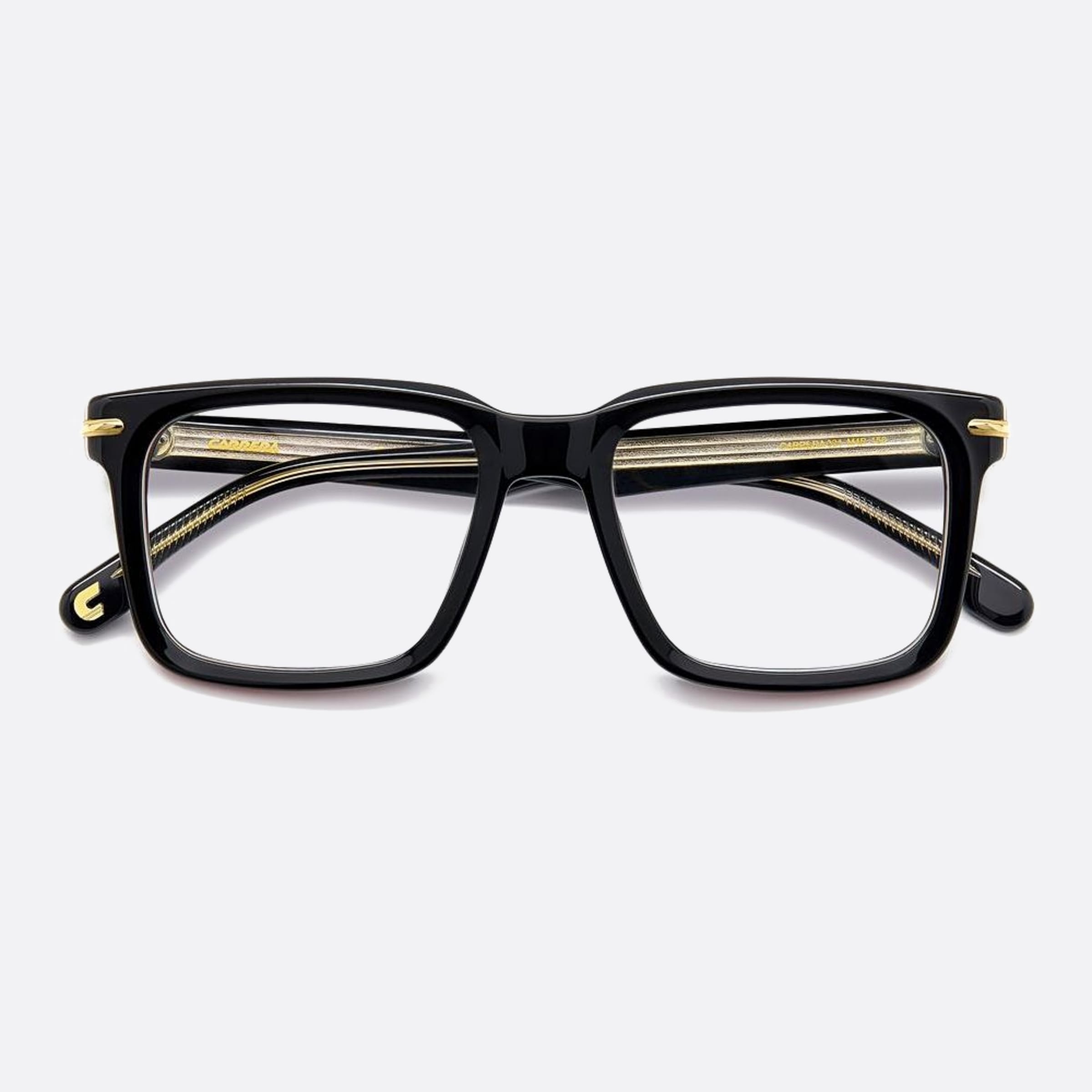 Carrera 53mm Carrera M4p Black Squared Men Eyeglasses - Detail View