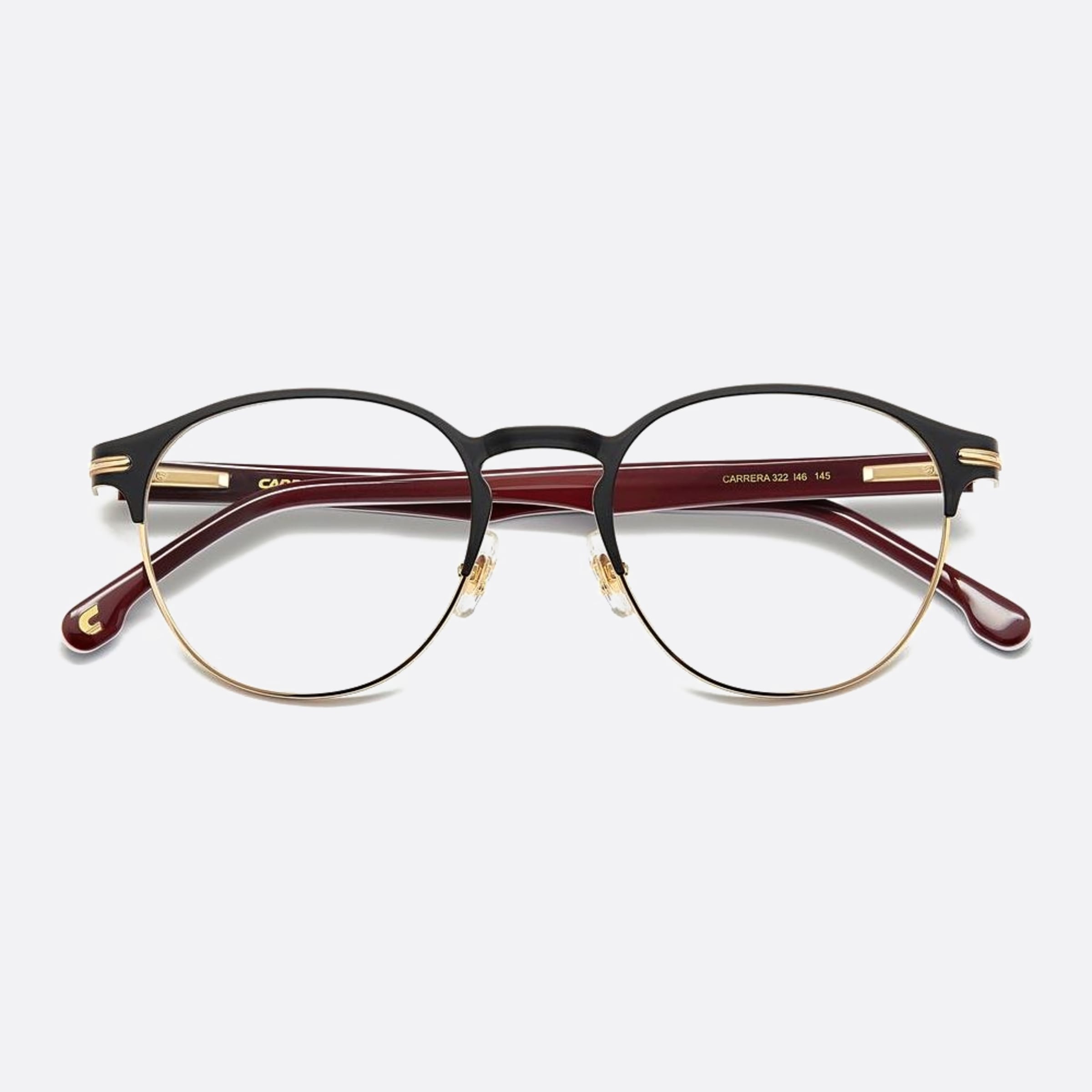 Carrera 50mm Carrera I46 Black Round Men Eyeglasses - Additional Angle