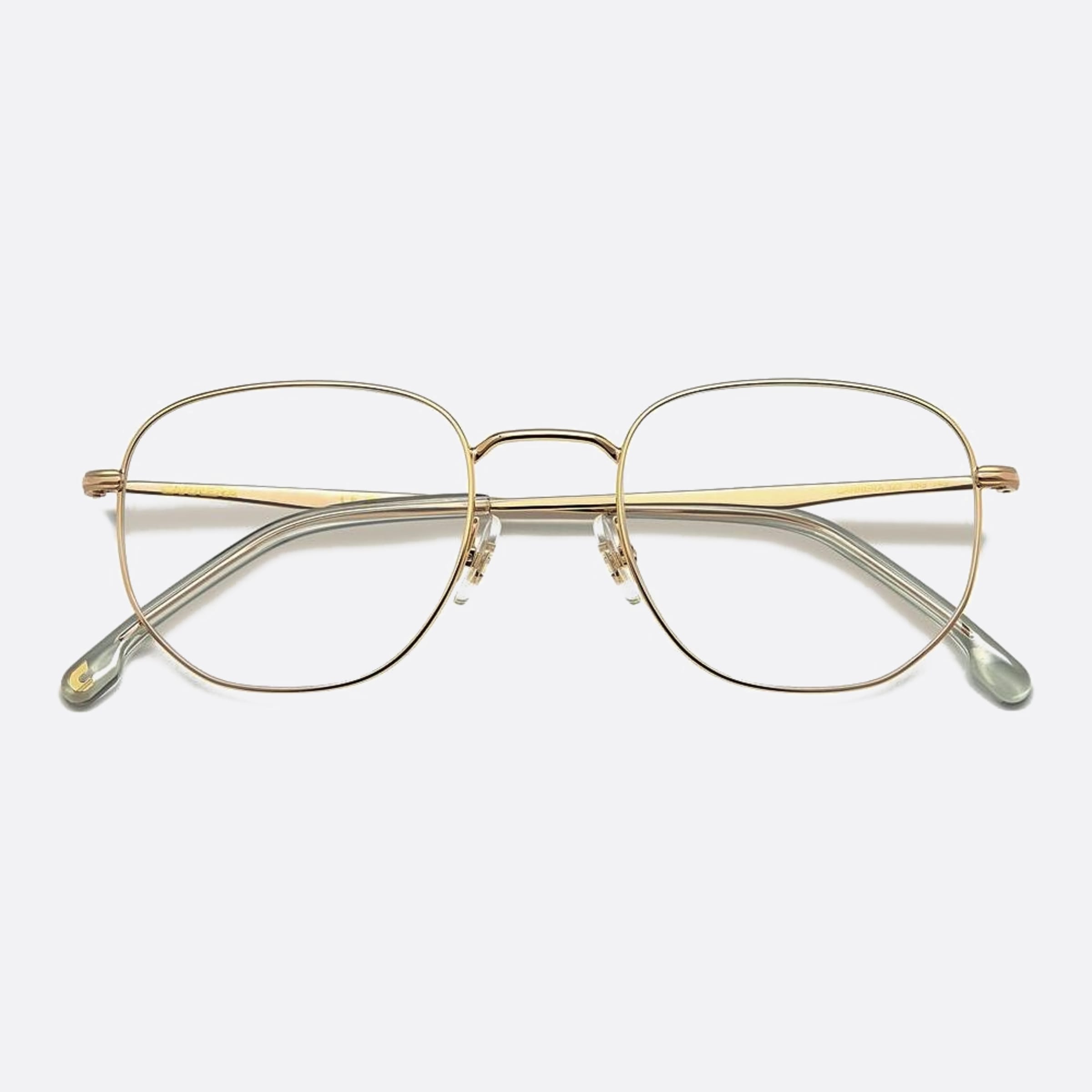 Carrera 51mm Carrera J5g Gold Geometric Men Eyeglasses - Detail View