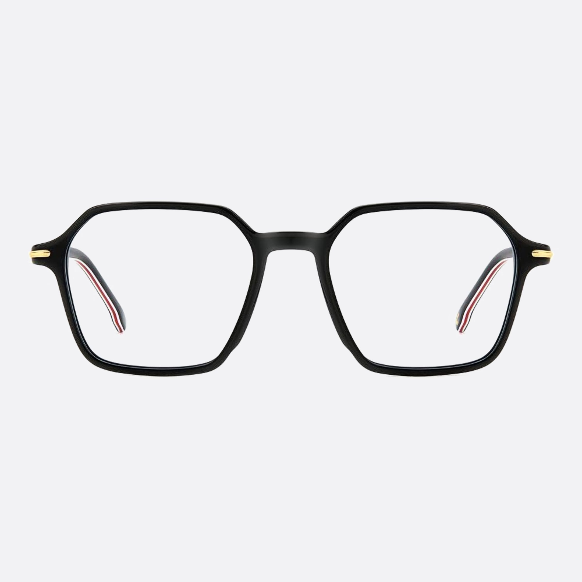 Carrera 51mm Carrera Black Geometric Men Eyeglasses - Main View