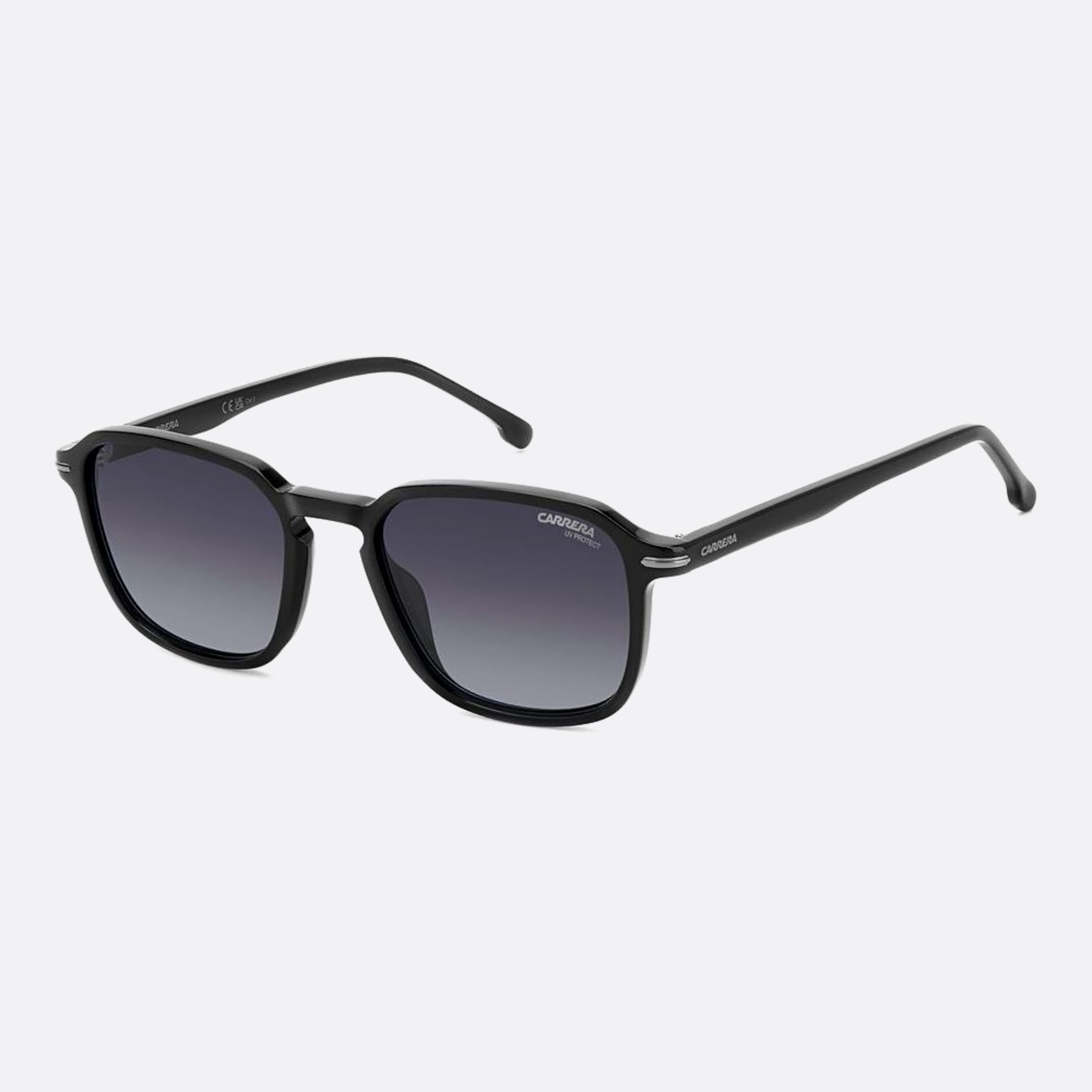 Carrera 53mm Carrera 08a Black Squared Men Sunglasses - Side View