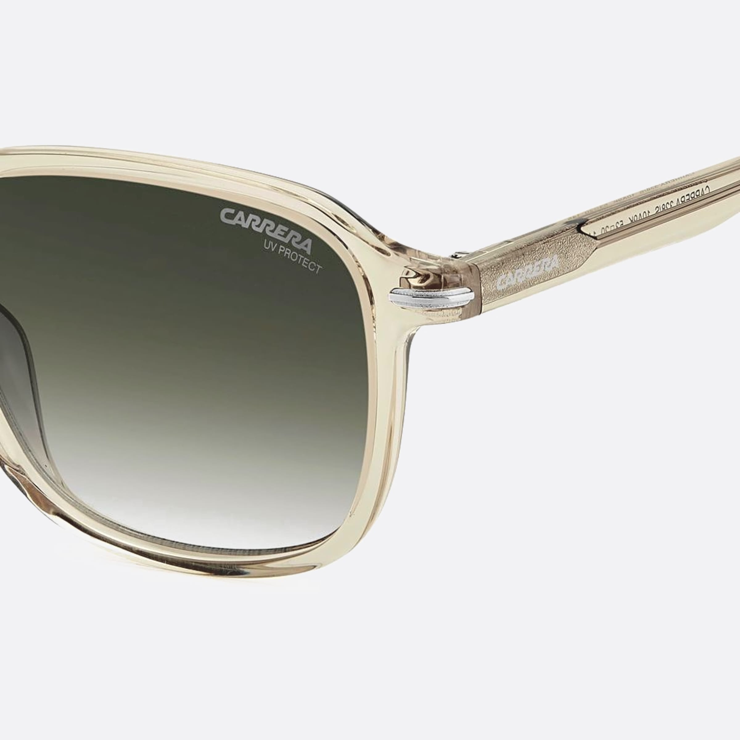 Carrera 53mm Carrera 10a Transparent Squared Men Sunglasses - Detail View