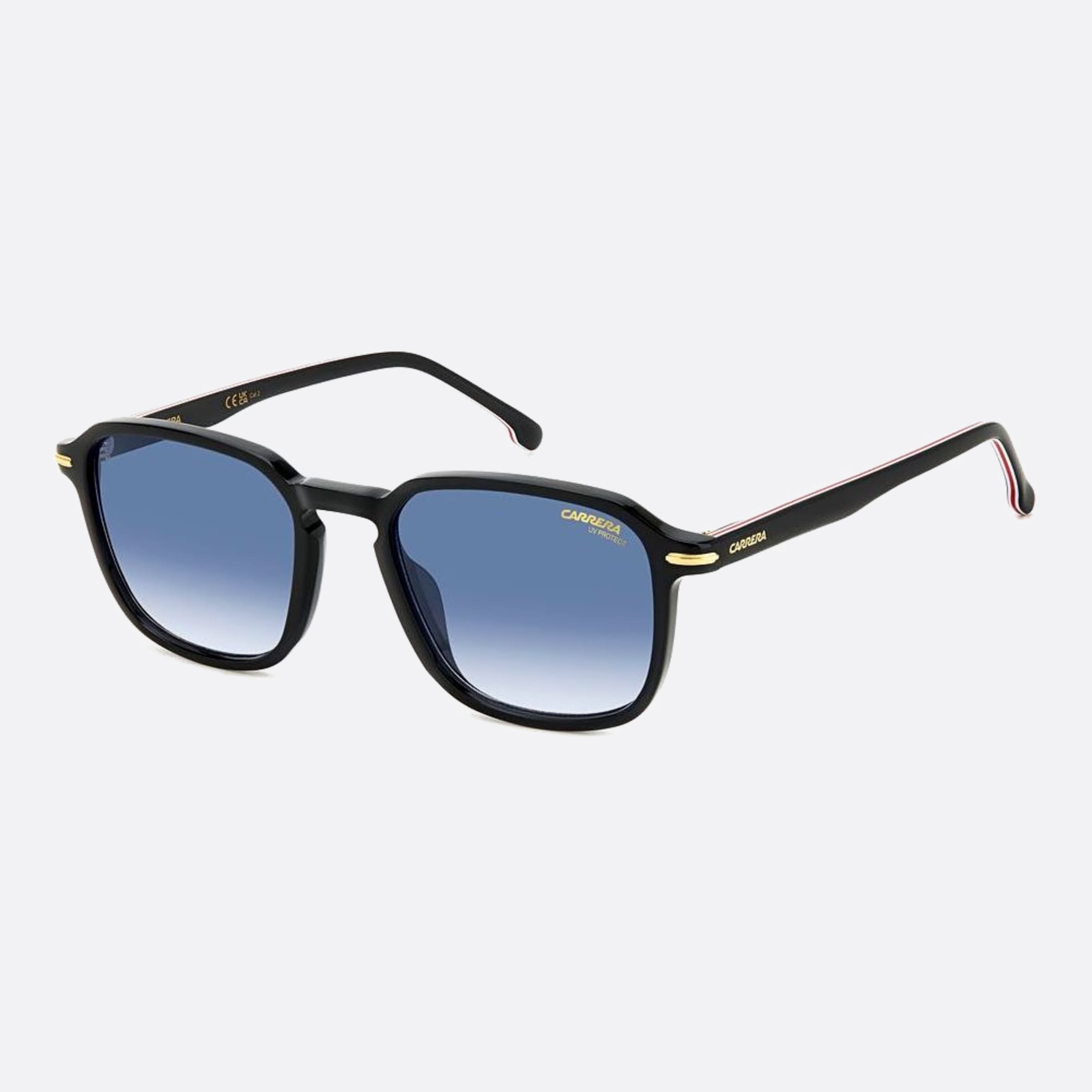 Carrera 53mm Carrera Black Squared Men Sunglasses - Side View