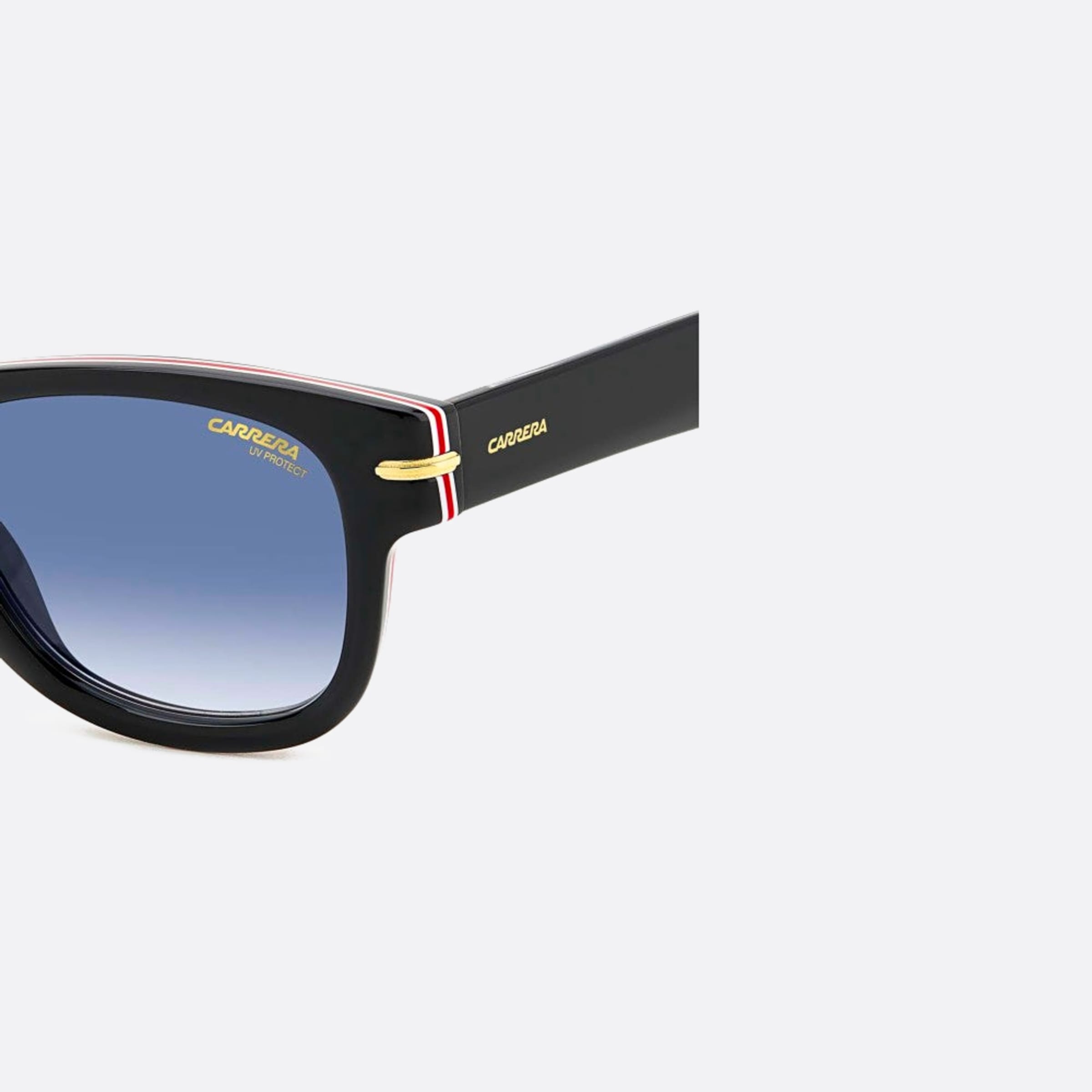 Carrera 50mm Carrera Black Squared Men Sunglasses - Detail View