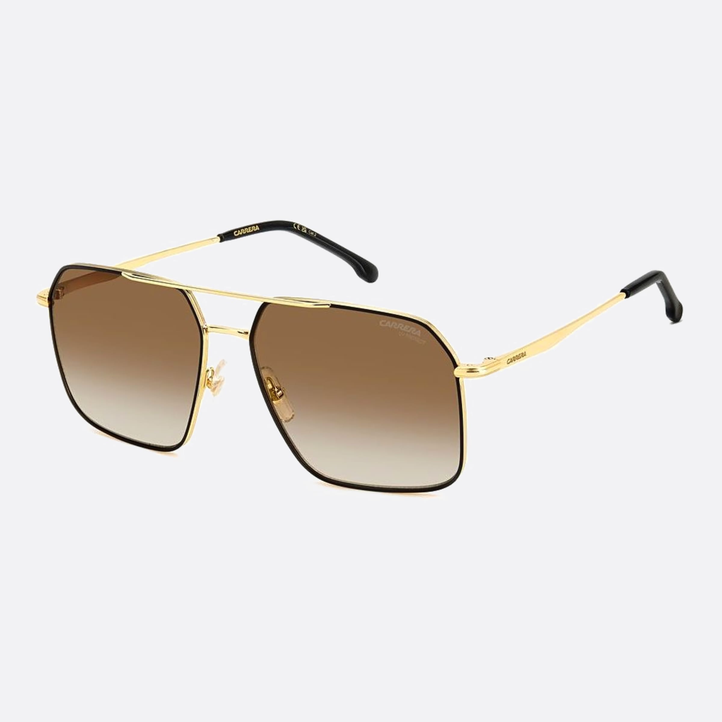 Carrera 59mm Carrera 2m2 Black Squared Men Sunglasses - Side View