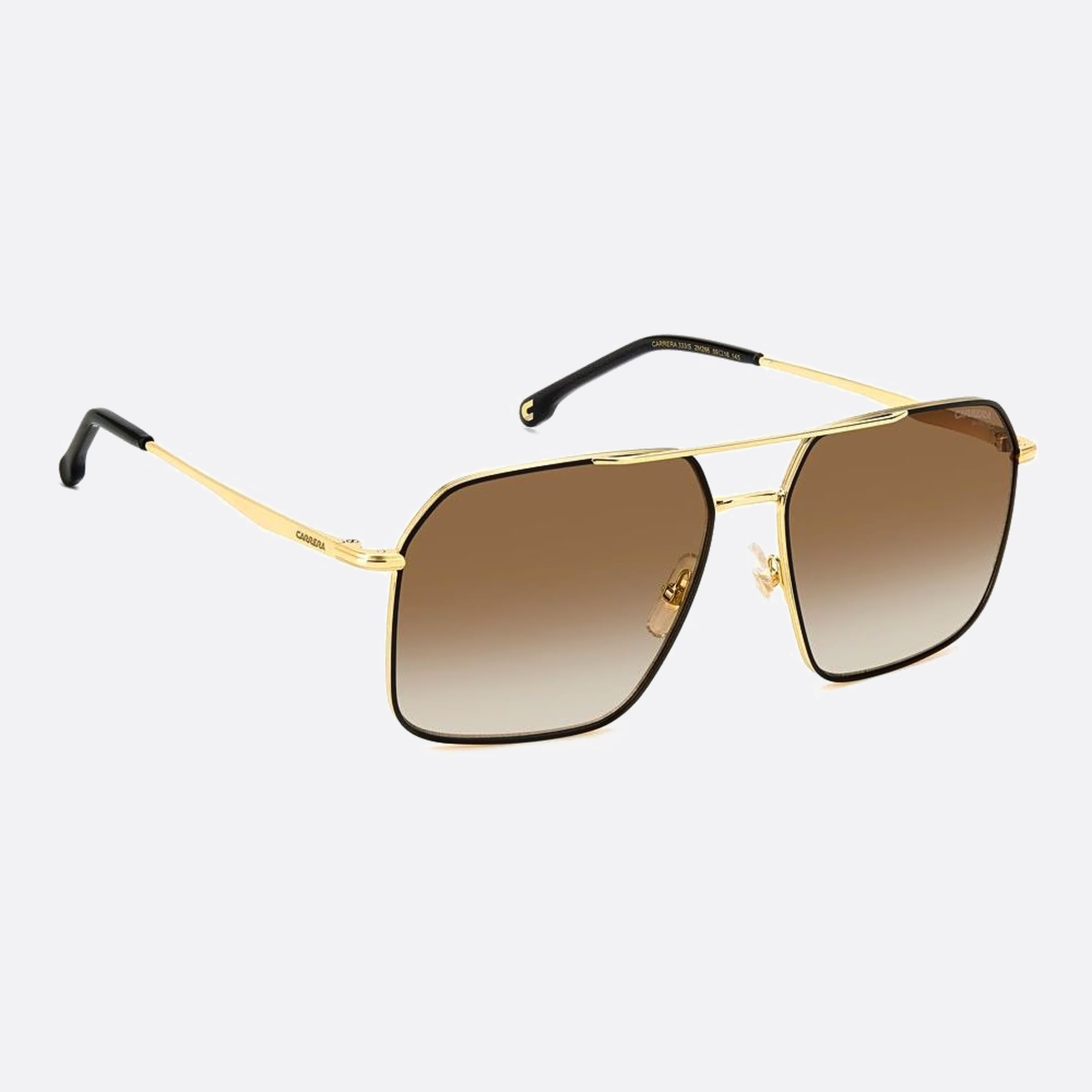 Carrera 59mm Carrera 2m2 Black Squared Men Sunglasses - Detail View