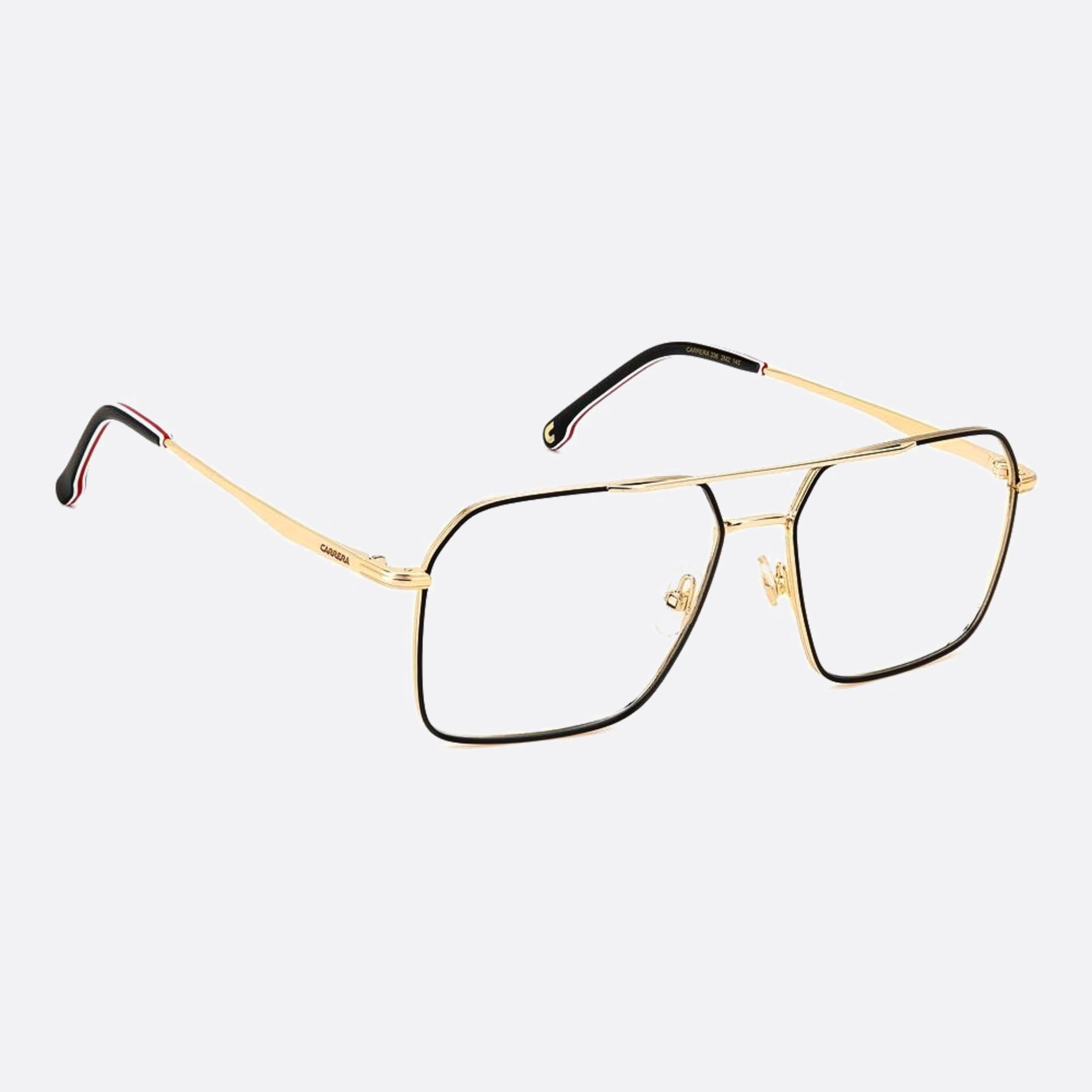 Carrera 57mm Carrera 2m2 Black Geometric Men Eyeglasses - Detail View