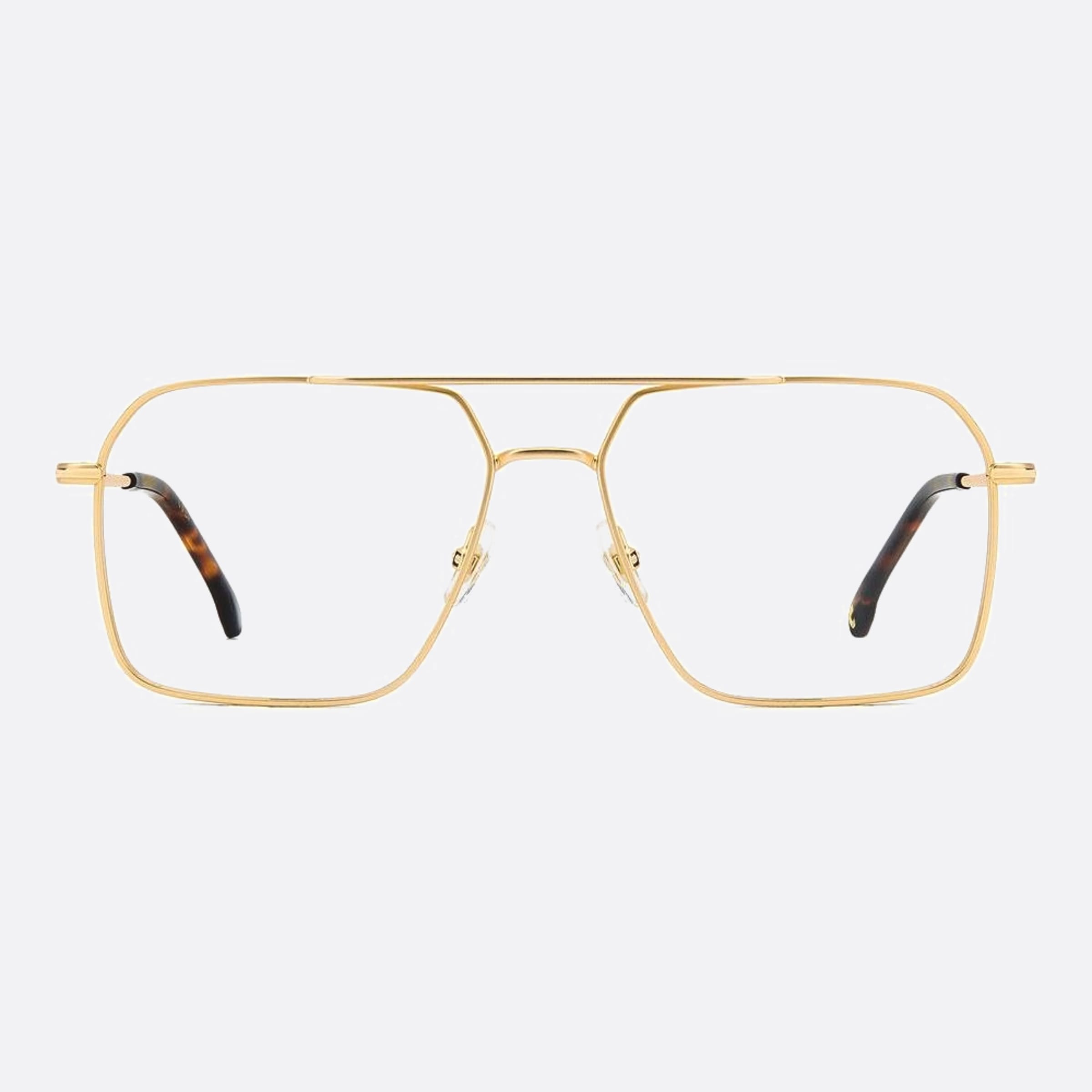 Carrera 57mm Carrera Aoz Gold Geometric Men Eyeglasses - Main View