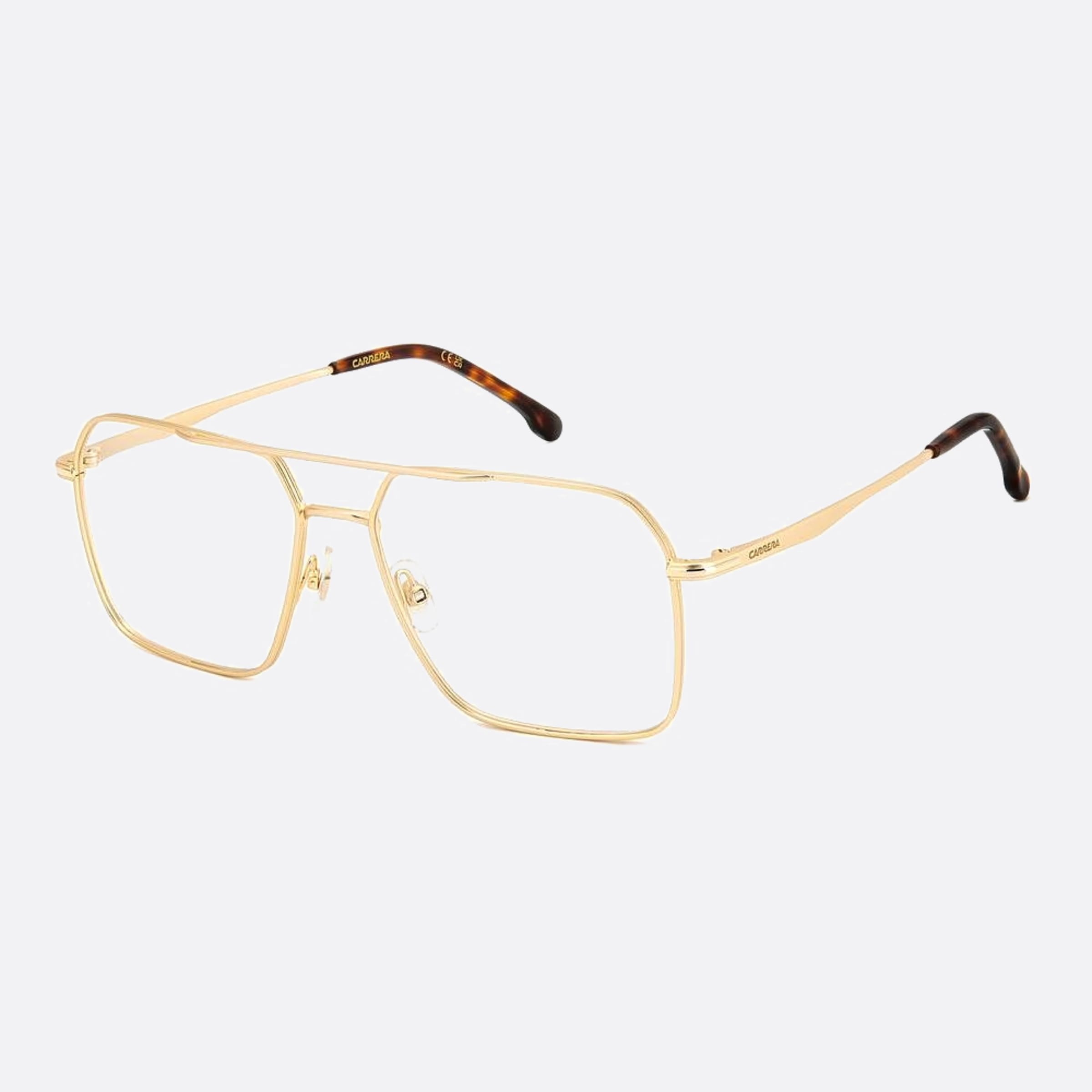Carrera 57mm Carrera Aoz Gold Geometric Men Eyeglasses - Side View