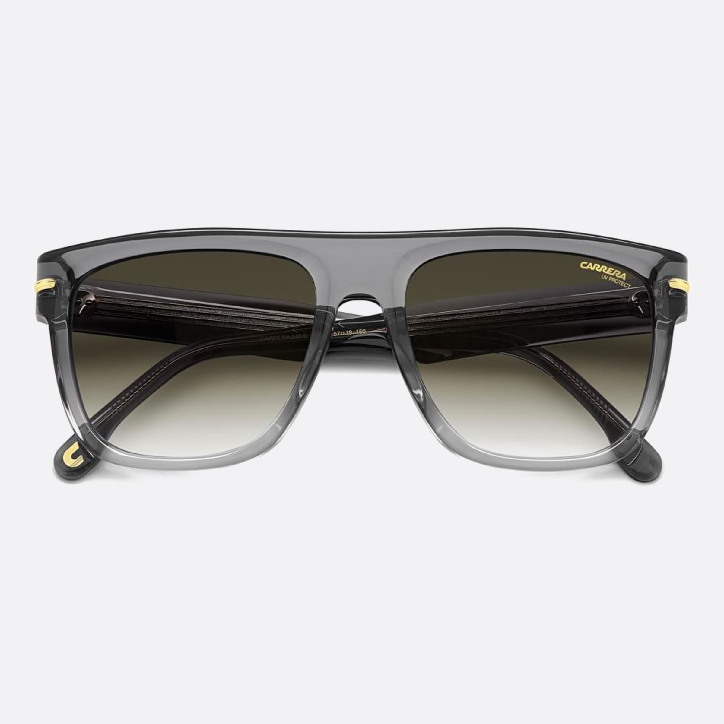 Carrera 57mm Carrera Ft3 Grey Squared Men Sunglasses - Main View