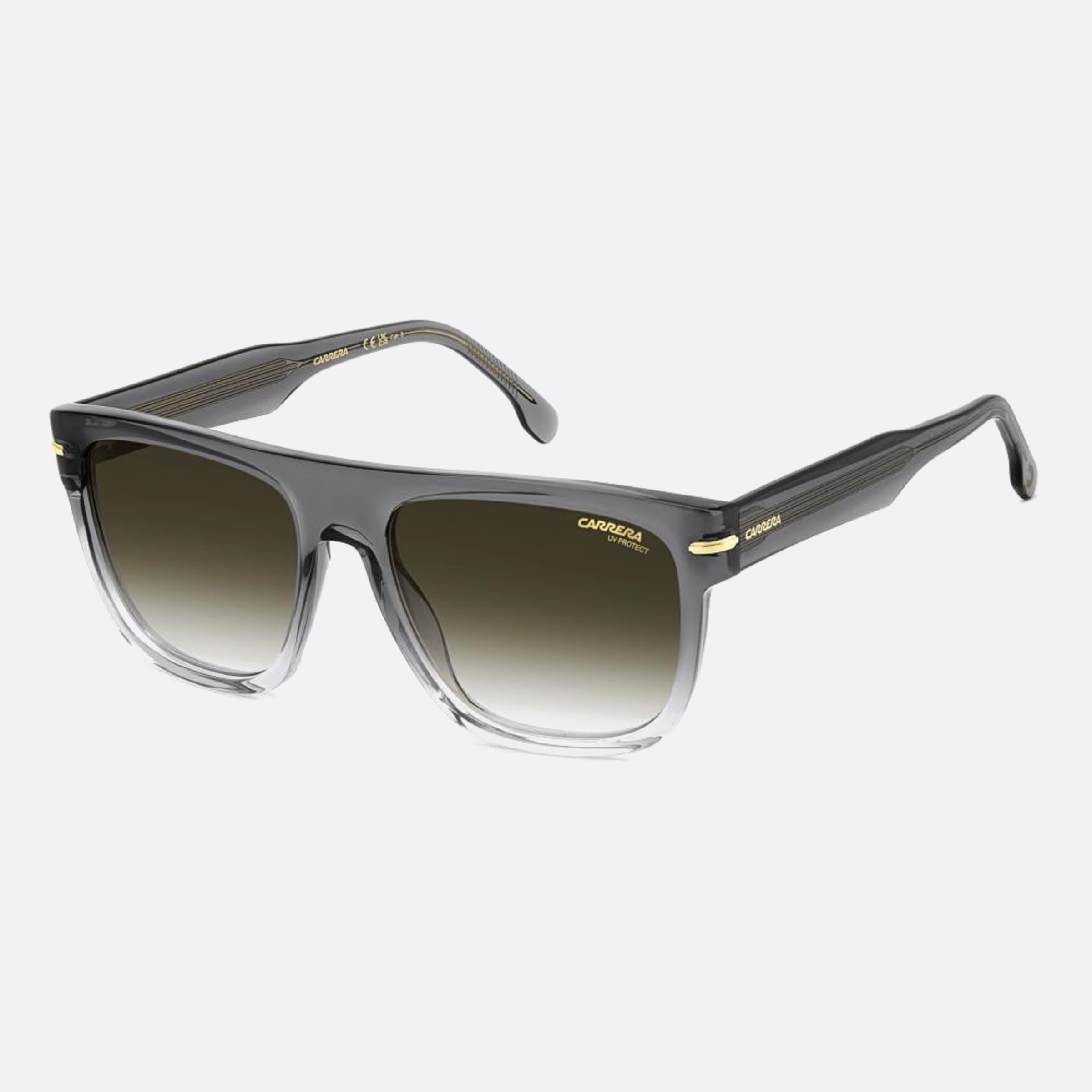 Carrera 57mm Carrera Ft3 Grey Squared Men Sunglasses - Side View