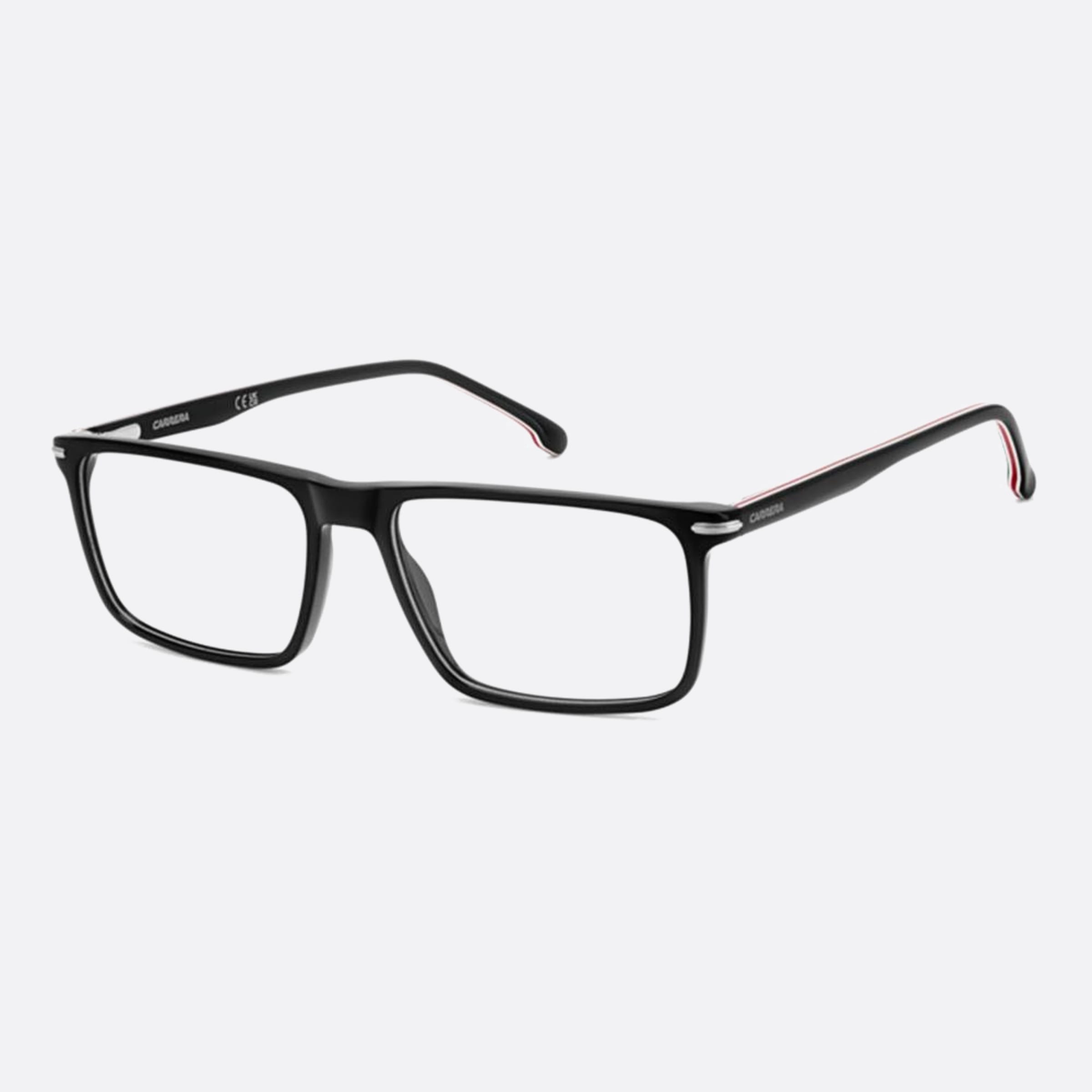 Carrera 55mm Carrera Black Rectangle Men Eyeglasses - Side View
