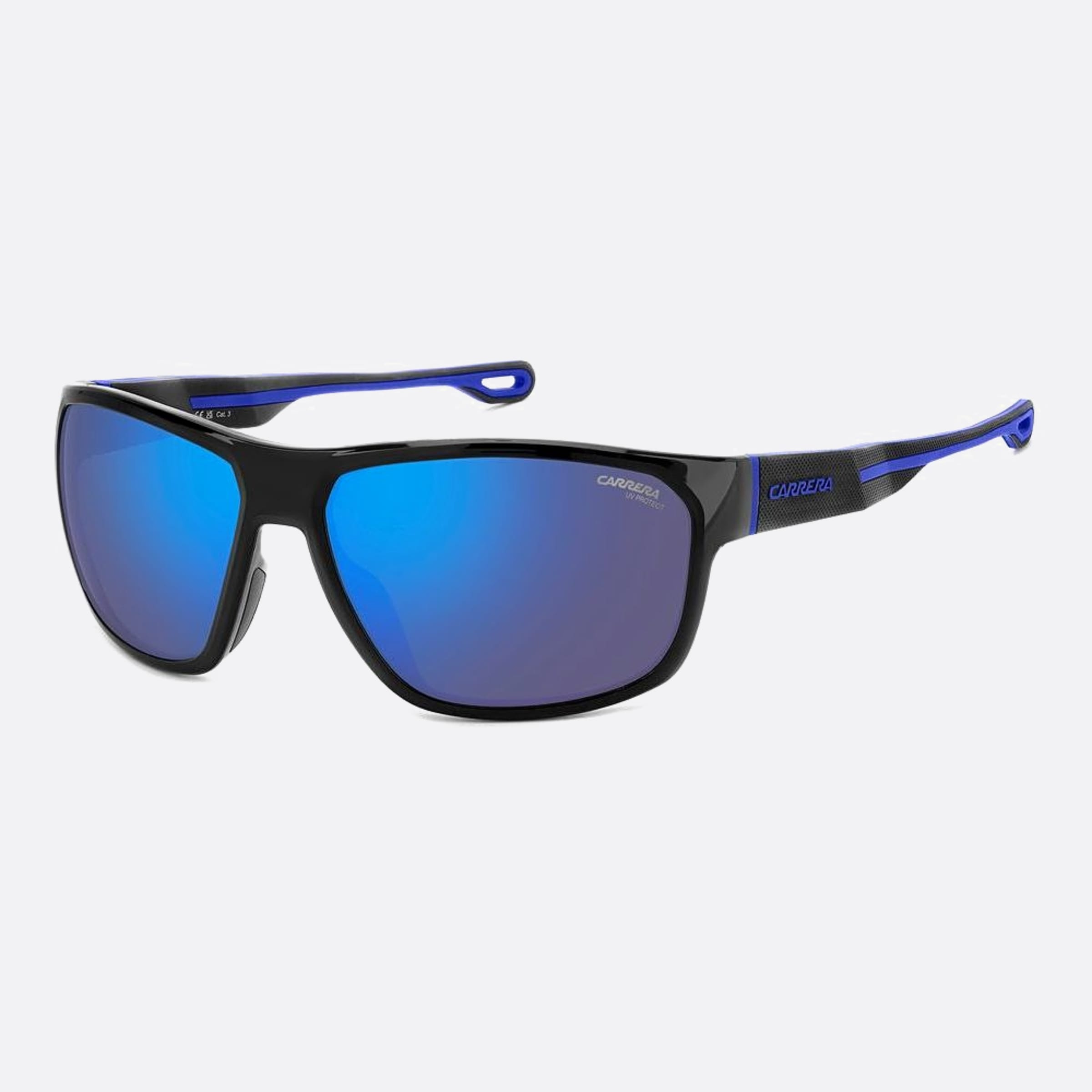 Carrera 63mm Carrera D51 Black Geometric Men Sunglasses - Side View