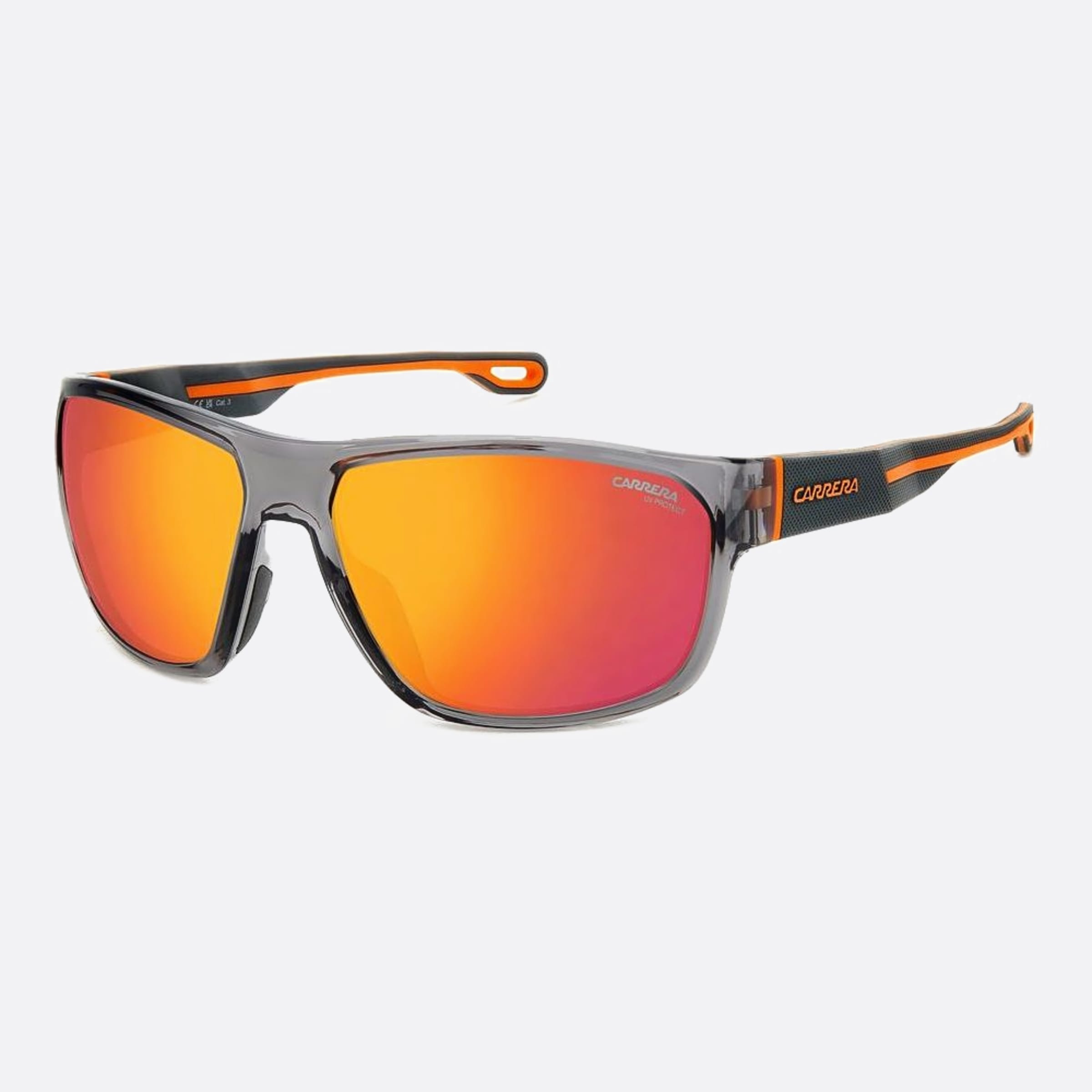 Carrera 63mm Carrera M9l Grey Geometric Men Sunglasses - Side View
