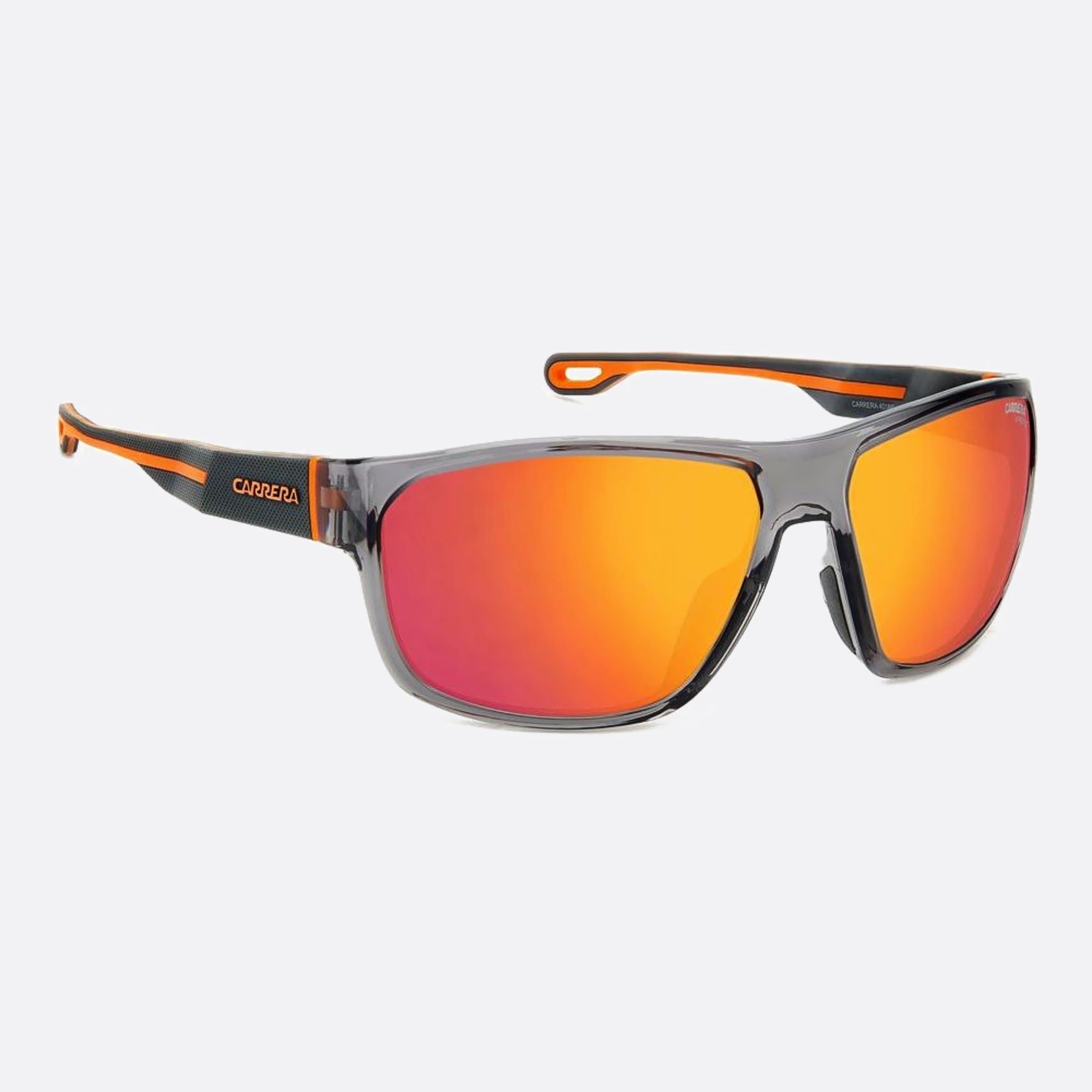 Carrera 63mm Carrera M9l Grey Geometric Men Sunglasses - Detail View