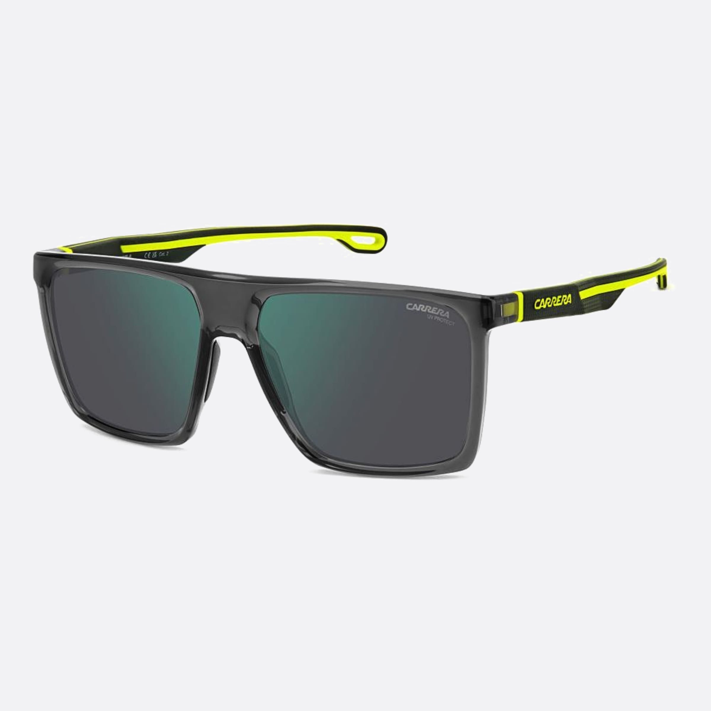 Carrera 58mm Carrera 0uv Grey Squared Men Sunglasses - Side View