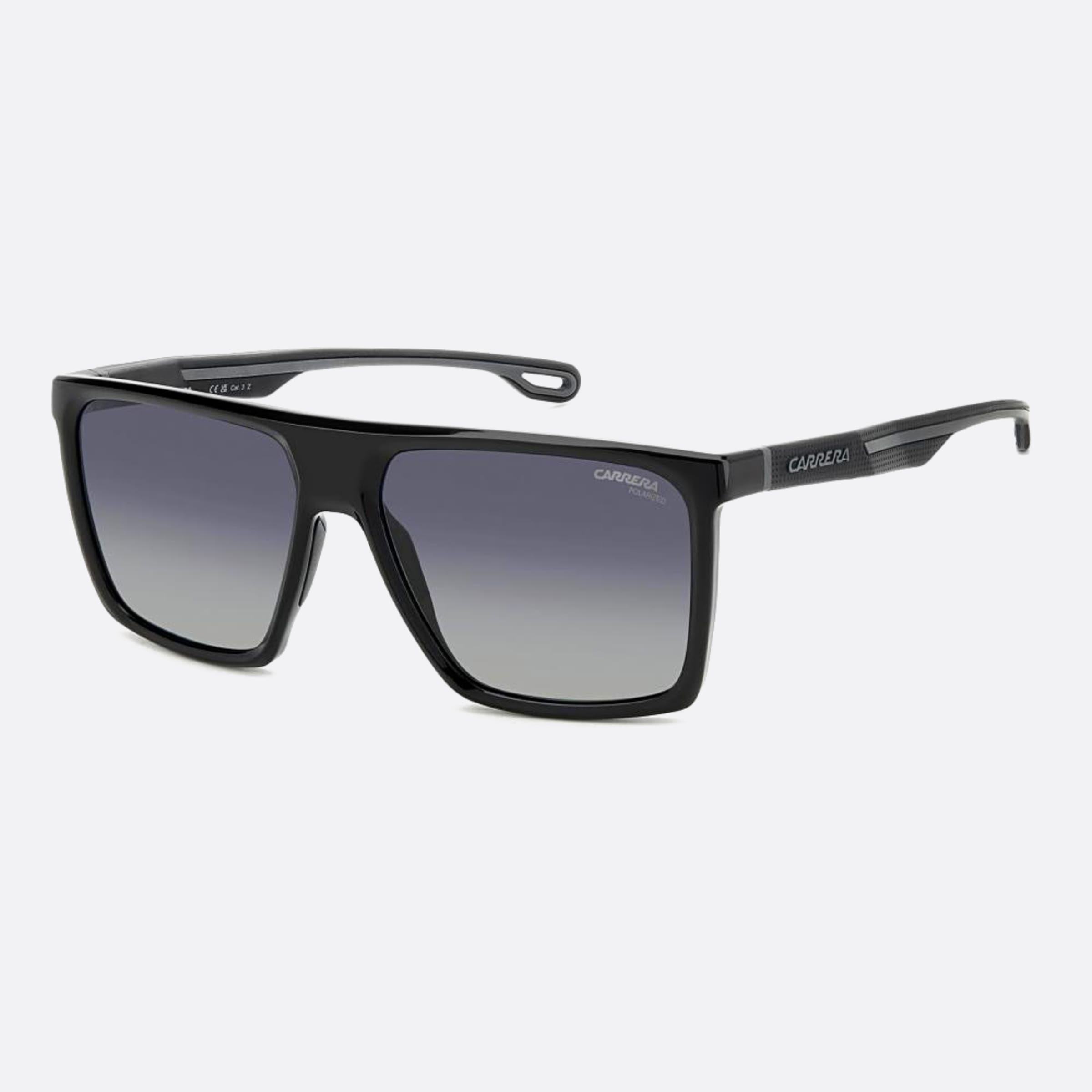 Carrera 58mm Carrera Black Squared Men Sunglasses - Side View