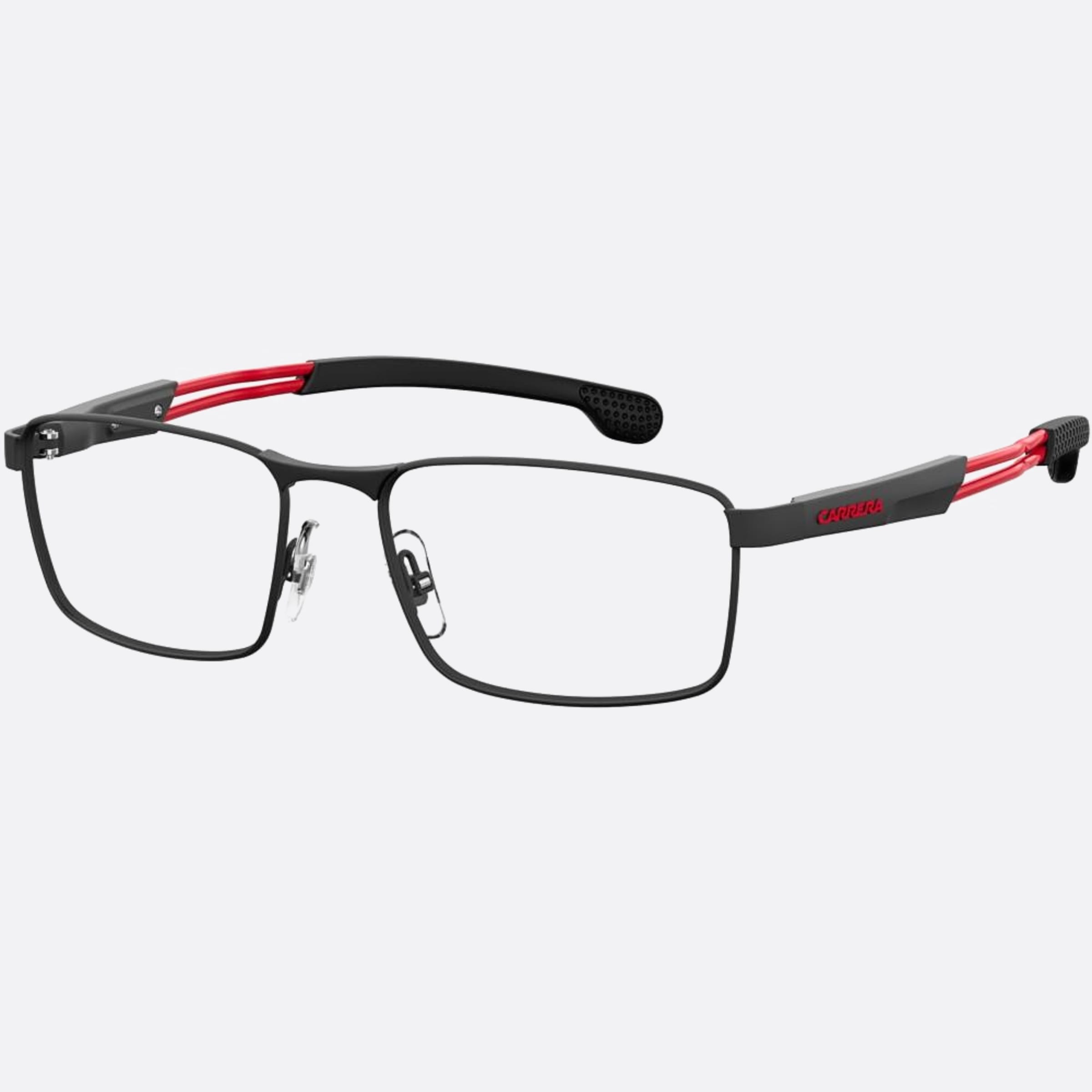 Carrera 56mm Carrera Black Geometric Men Eyeglasses - Side View