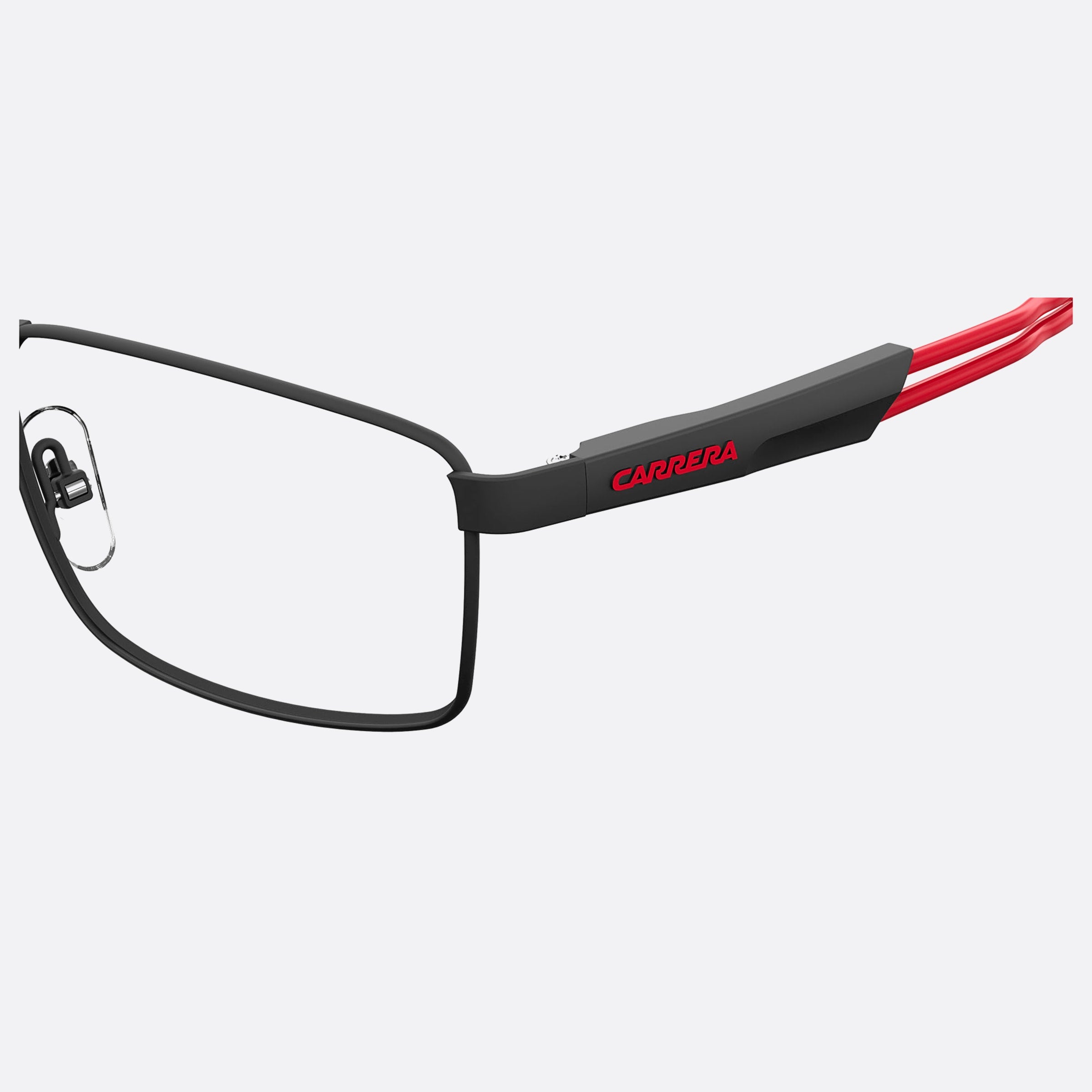Carrera 56mm Carrera Black Geometric Men Eyeglasses - Detail View