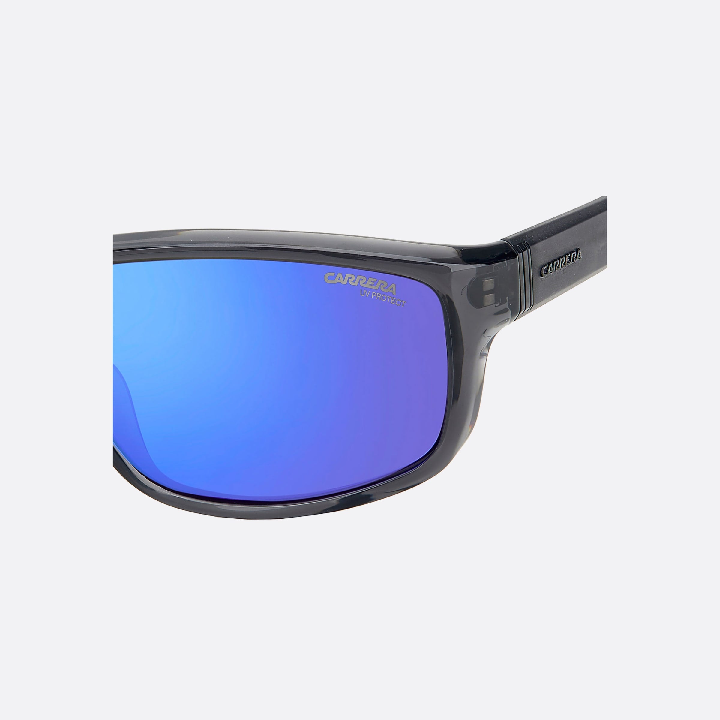 Carrera 61mm Carrera 09v Grey Geometric Men Sunglasses - Additional Angle