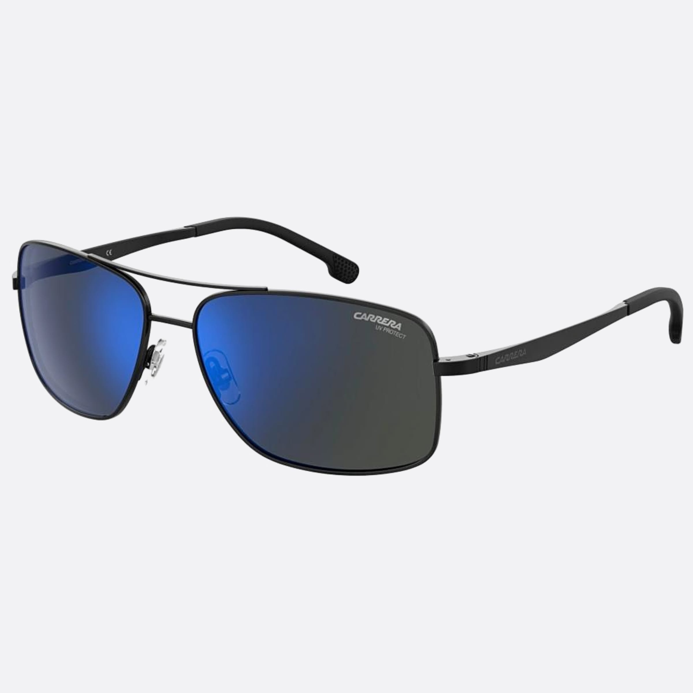 Carrera 60mm Carrera Black Pilot Men Sunglasses - Side View