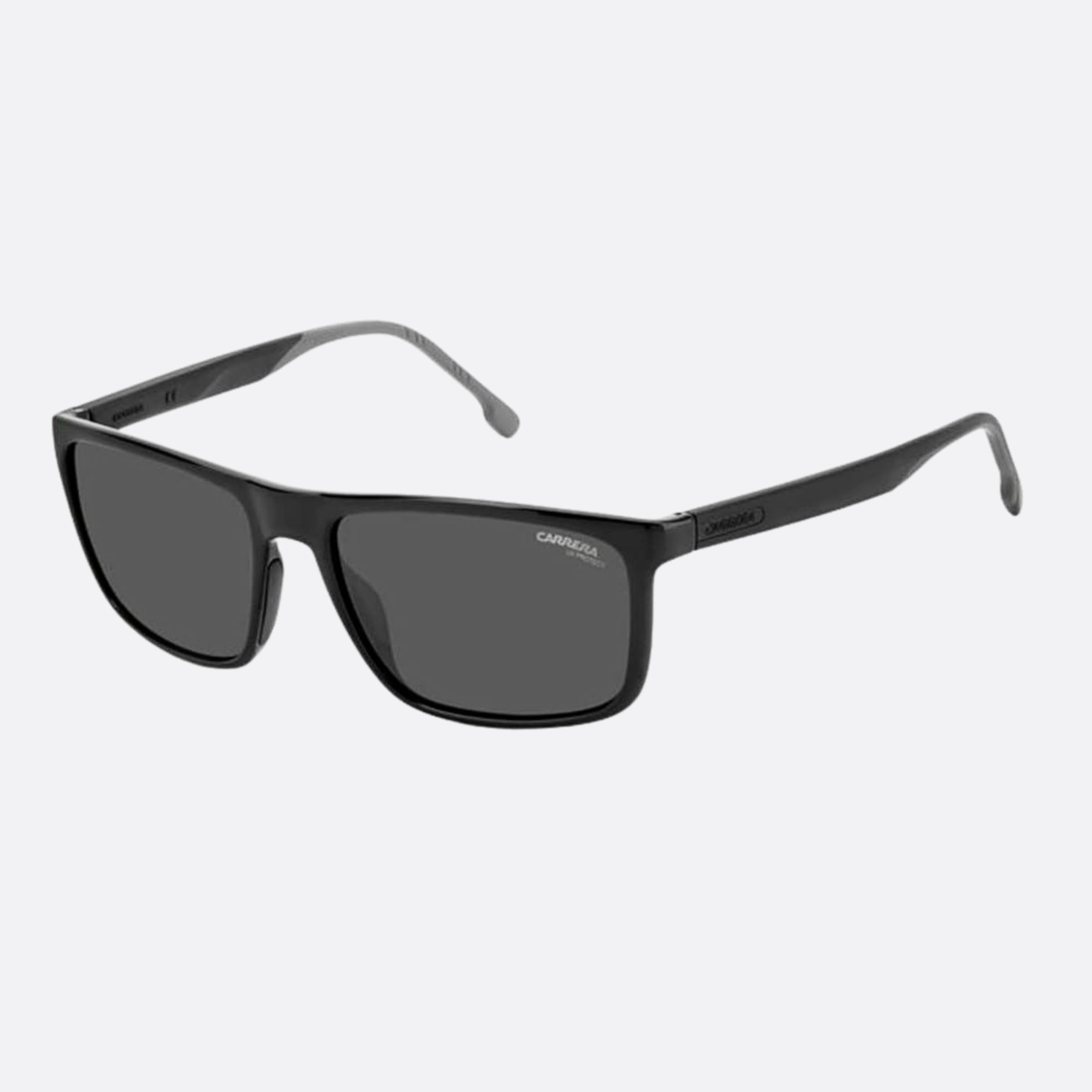 Carrera 58mm Carrera Black Squared Men Sunglasses - Side View