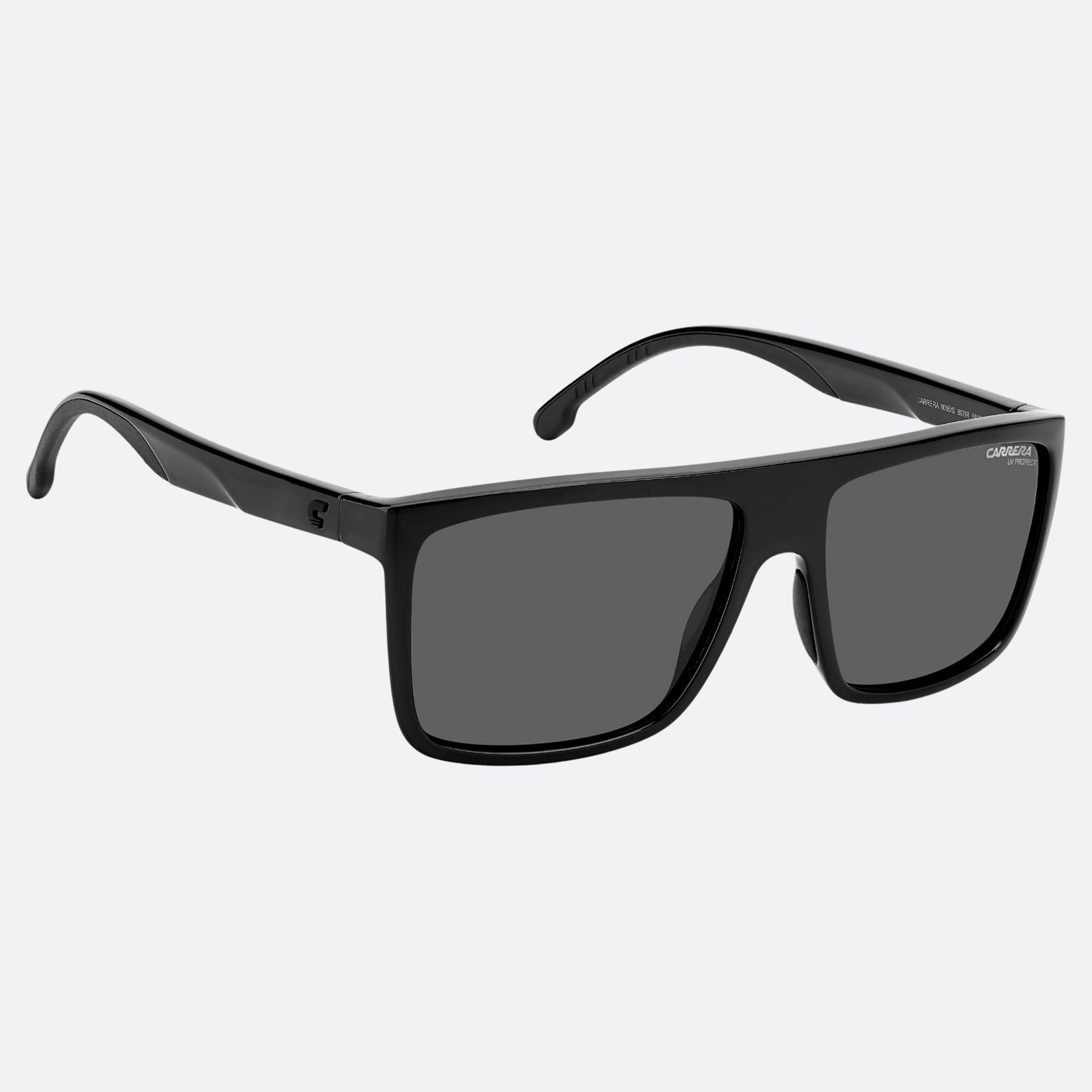 Carrera 58mm Carrera Black Geometric Men Sunglasses - Detail View
