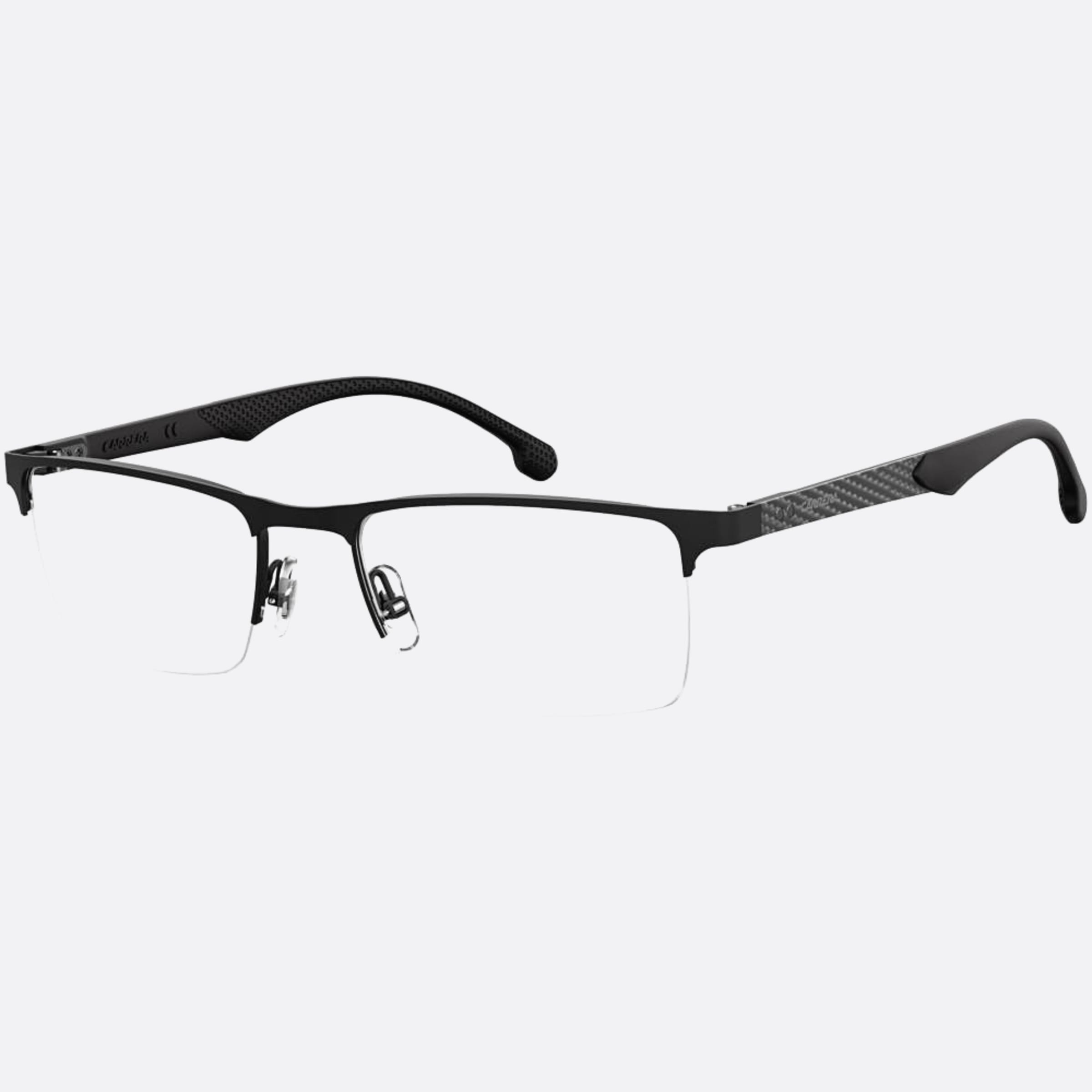 Carrera 54mm Carrera Black Geometric Men Eyeglasses - Side View