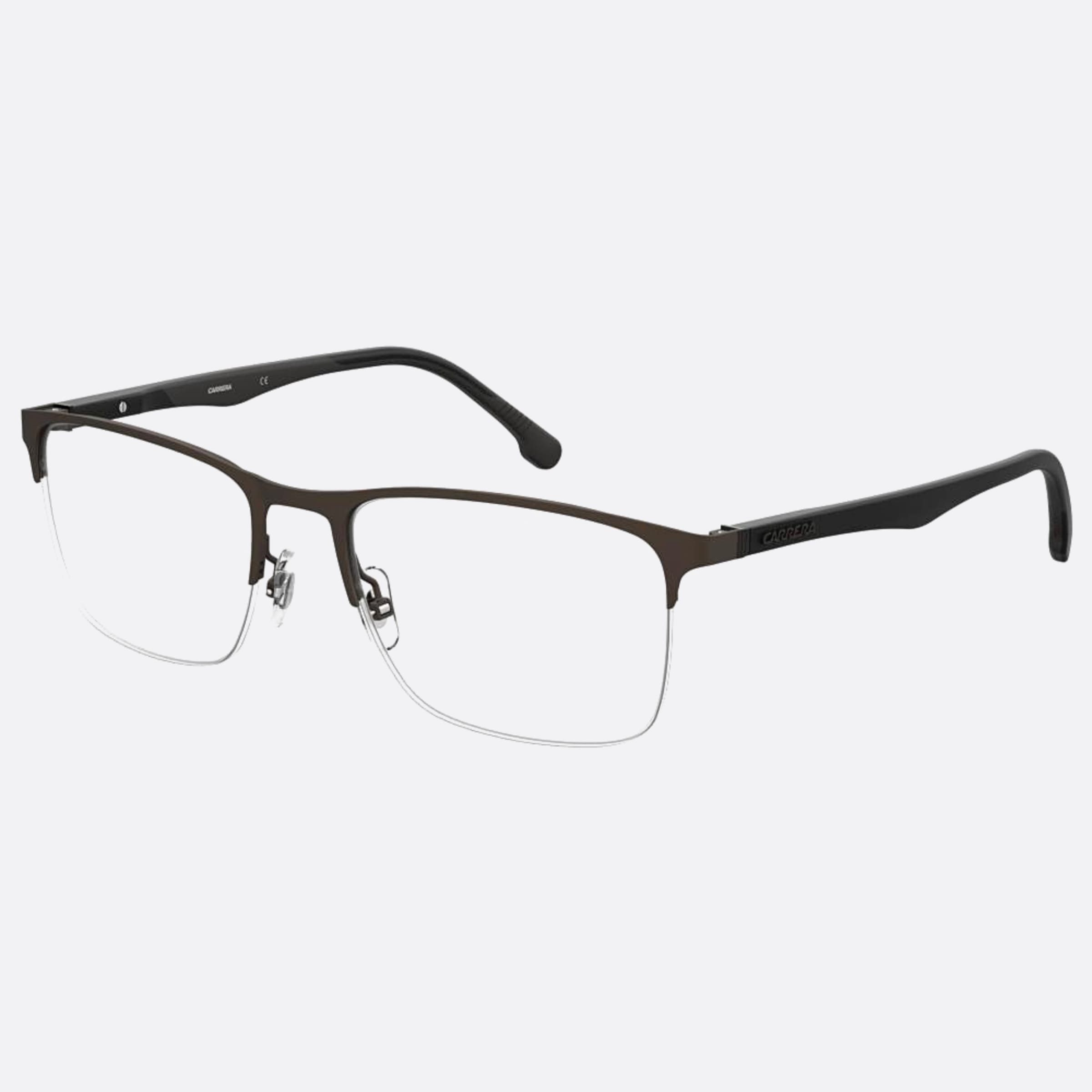 Carrera 56mm Carrera 09q Brown Squared Men Eyeglasses - Side View