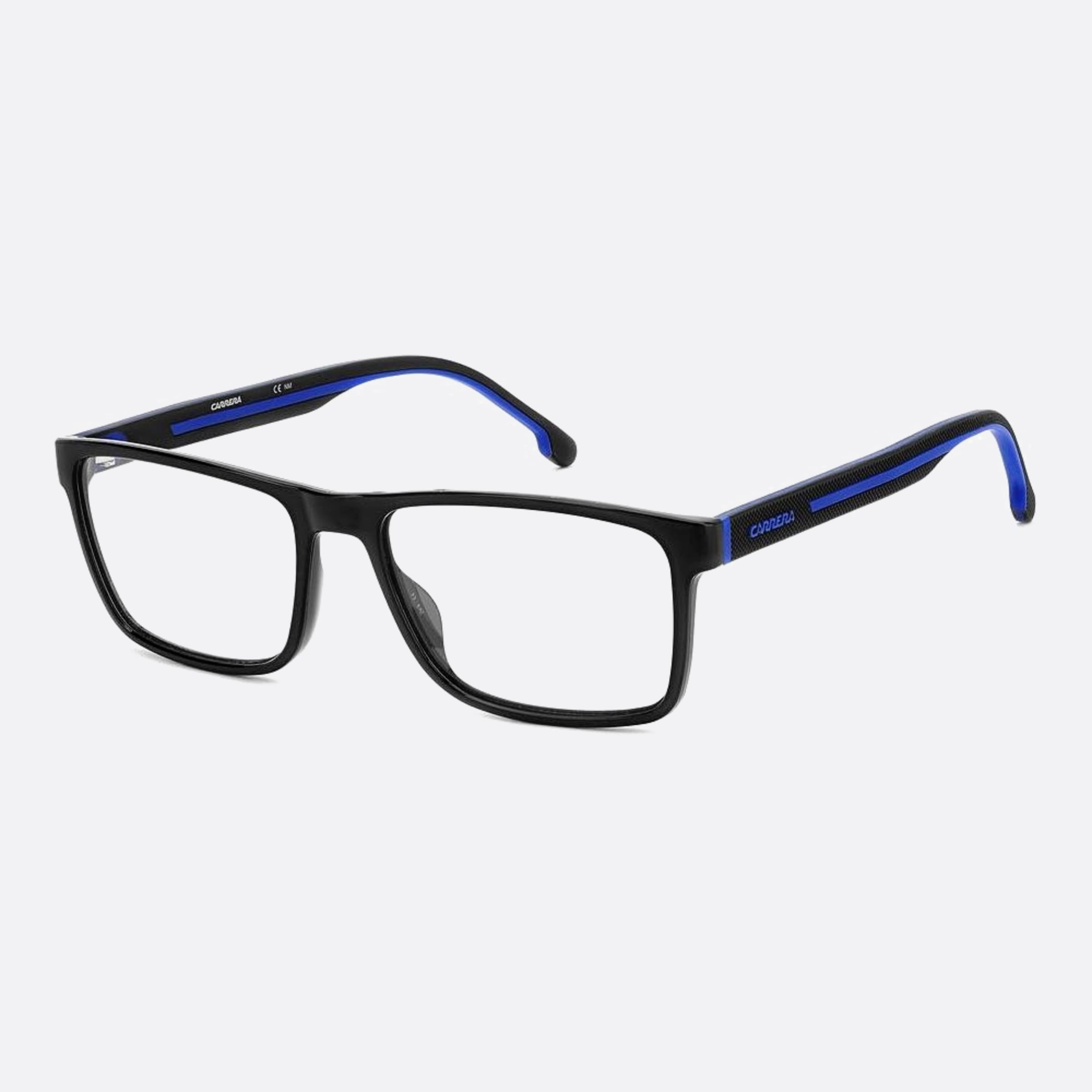 Carrera 56mm Carrera D51 Black Geometric Men Eyeglasses - Side View
