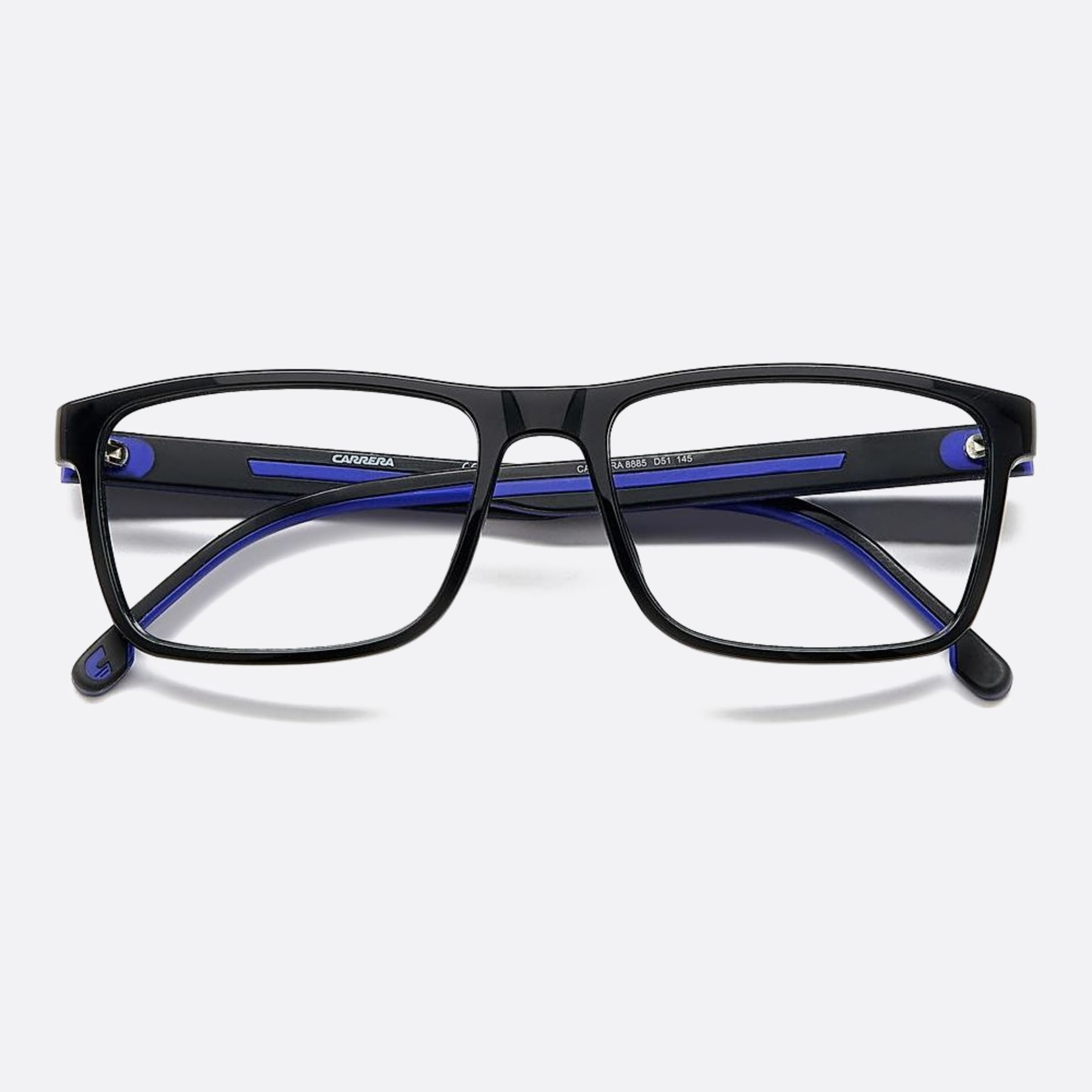 Carrera 56mm Carrera D51 Black Geometric Men Eyeglasses - Lifestyle Shot