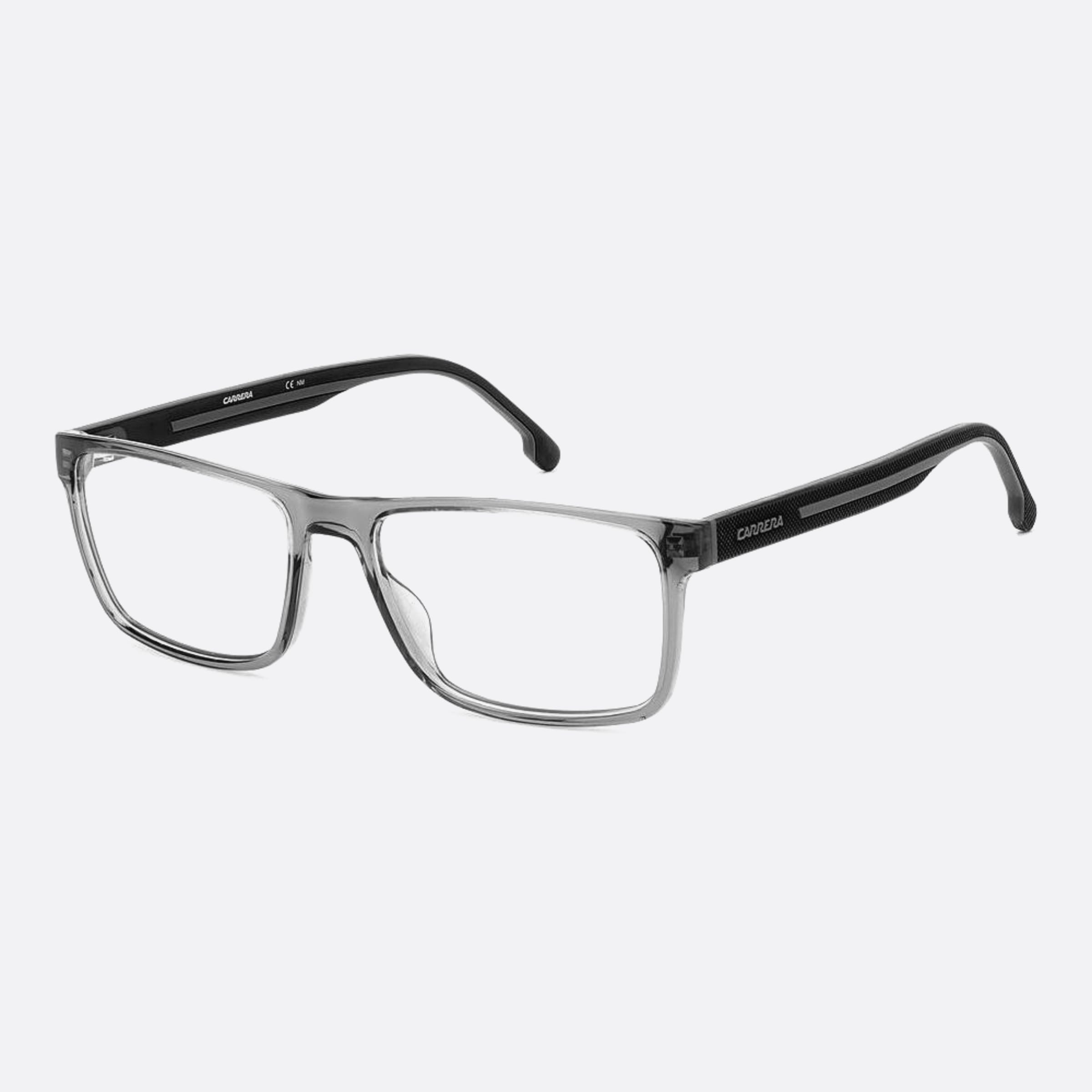 Carrera 56mm Carrera R6s Grey Geometric Men Eyeglasses - Side View