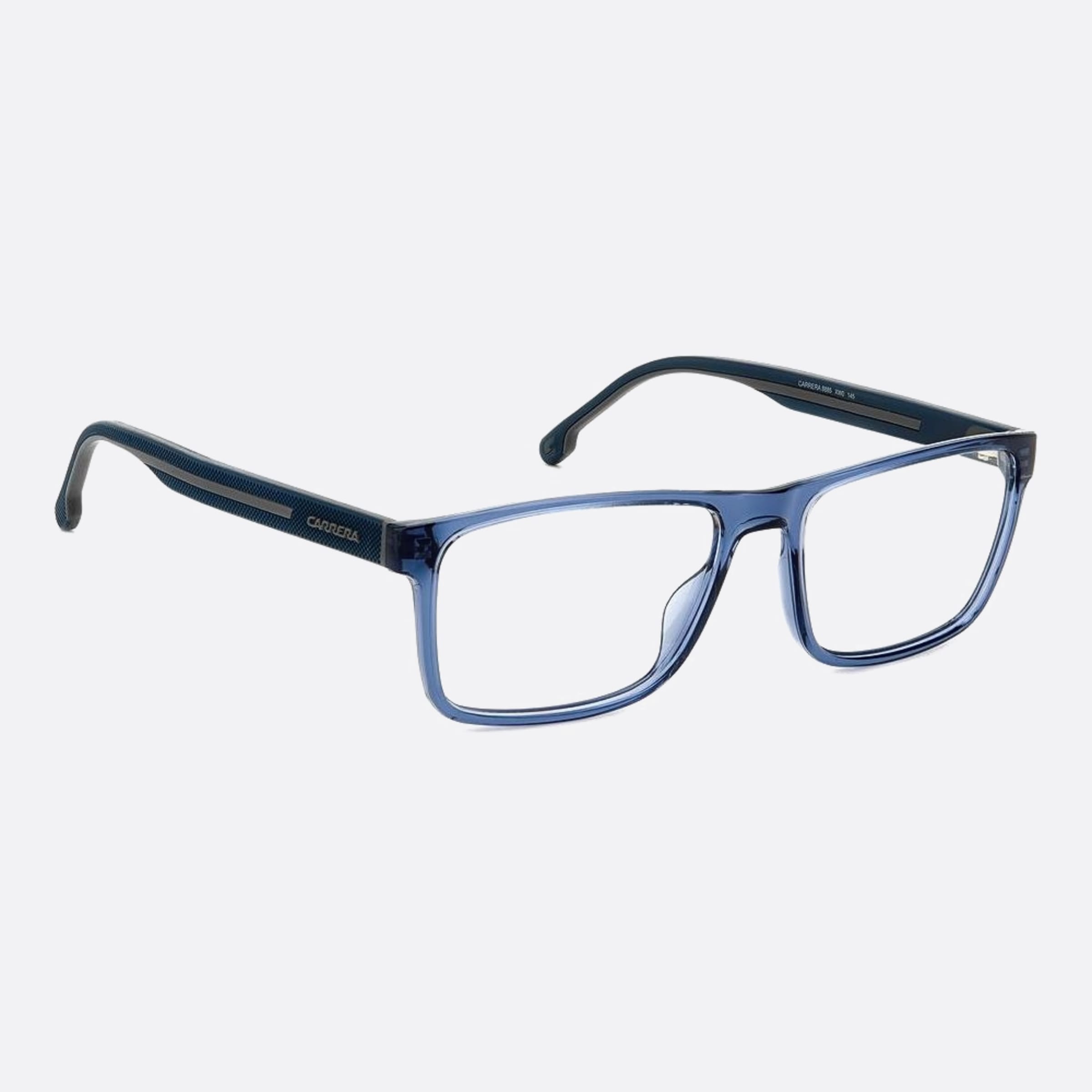 Carrera 56mm Carrera Xw0 Blue Geometric Men Eyeglasses - Detail View