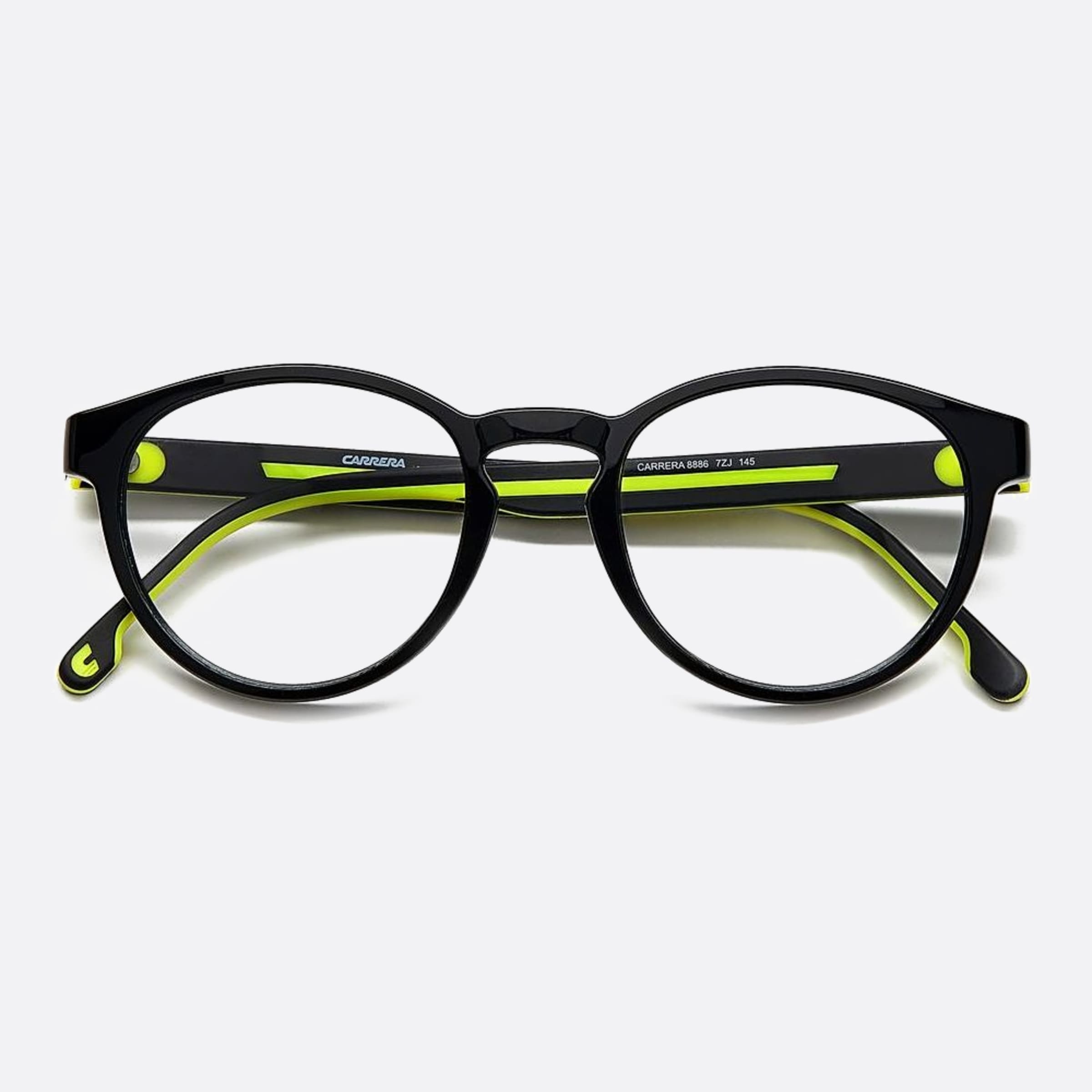 Carrera 50mm Carrera 7zj Black Round Men Eyeglasses - Lifestyle Shot