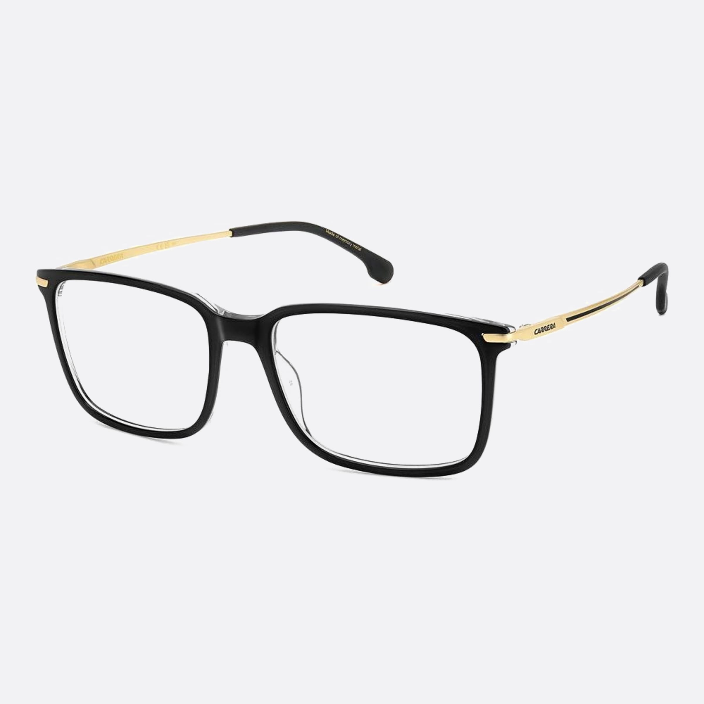 Carrera 55mm Carrera 7c5 Black Geometric Men Eyeglasses - Side View