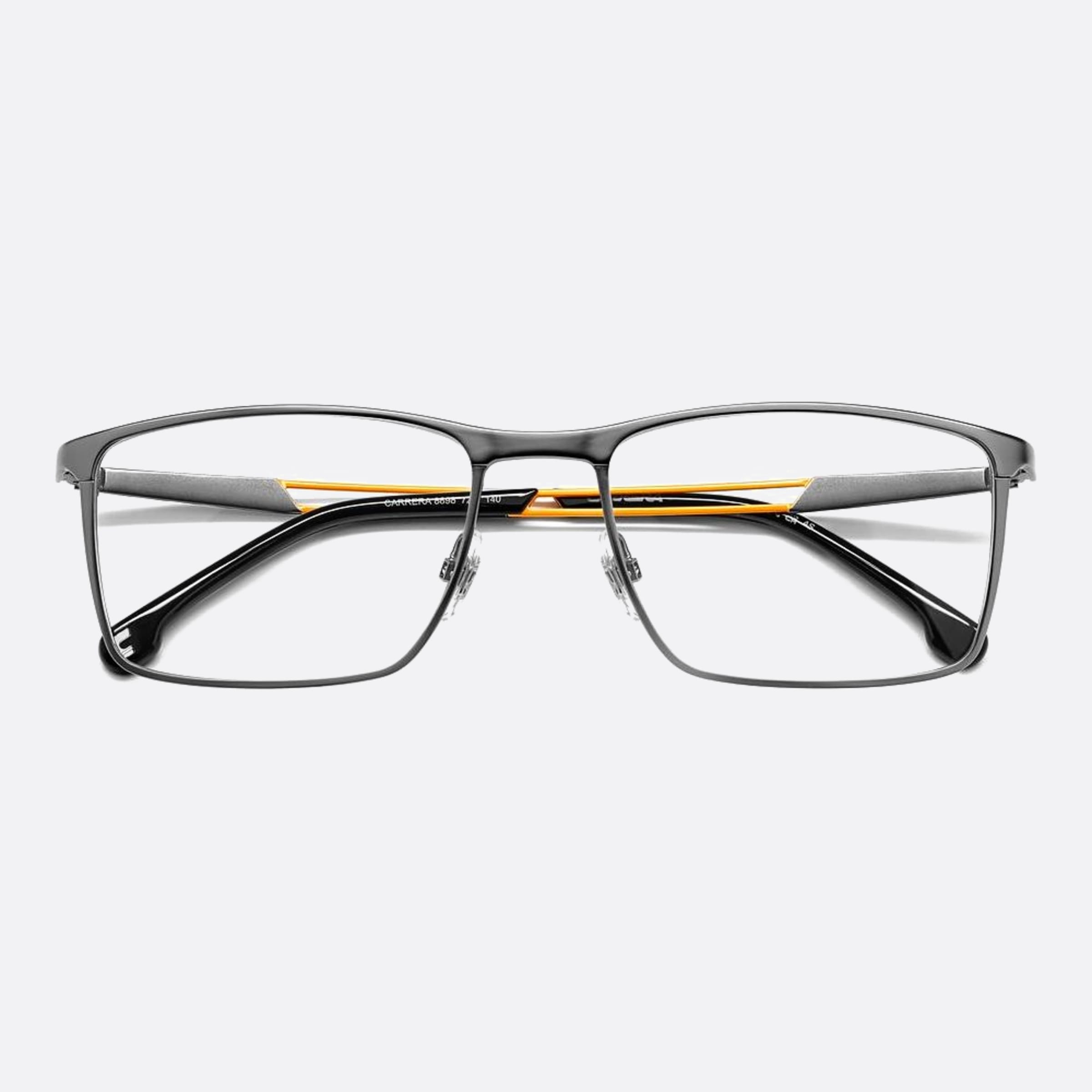 Carrera 55mm Carrera 7zl Grey Geometric Men Eyeglasses - Detail View