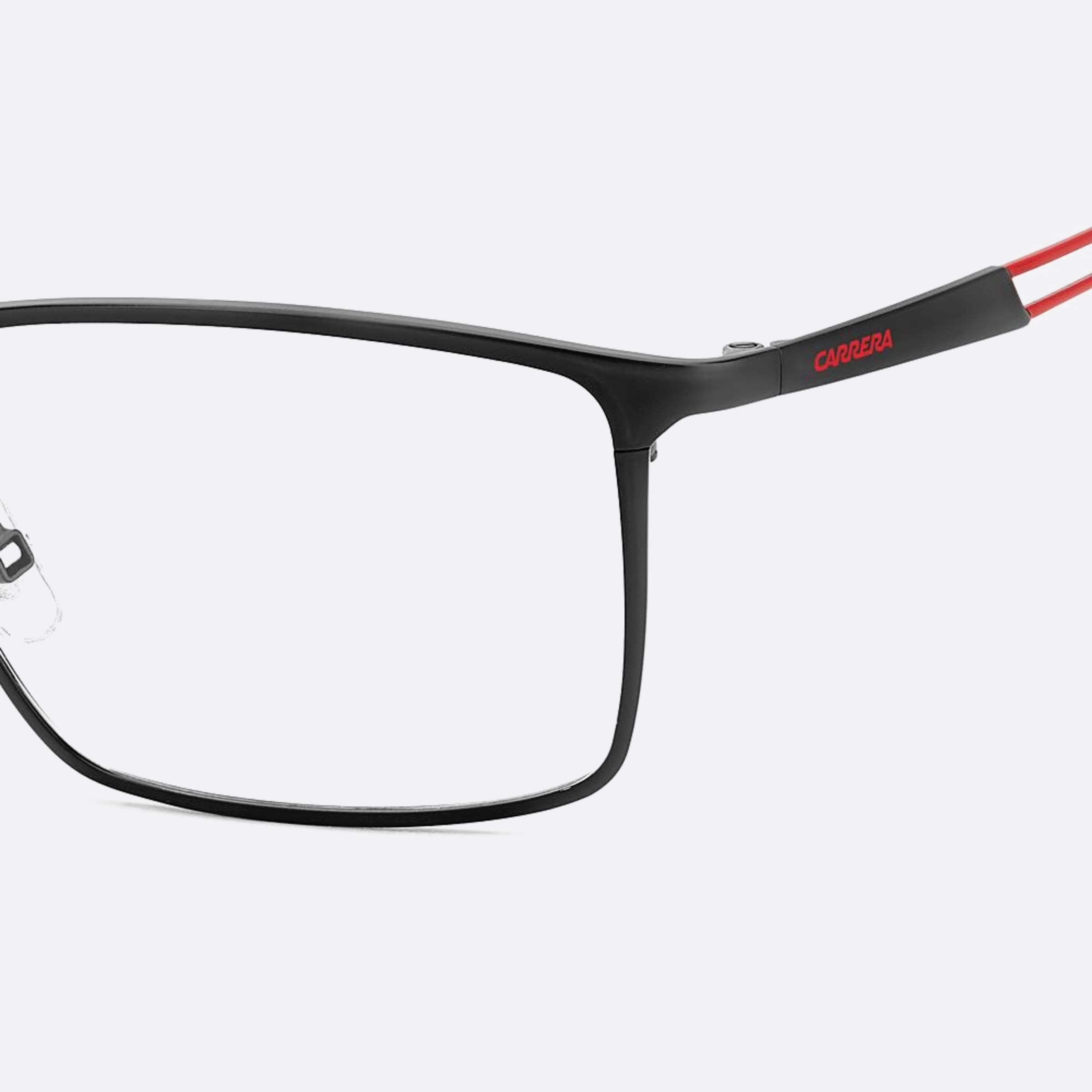 Carrera 55mm Carrera Blx Black Geometric Men Eyeglasses - Detail View